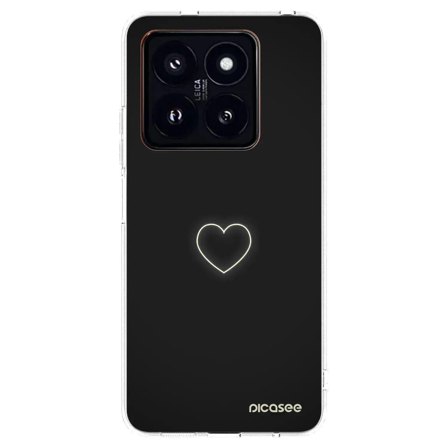 Silikonový průhledný obal pro Xiaomi 14 Pro - Heart