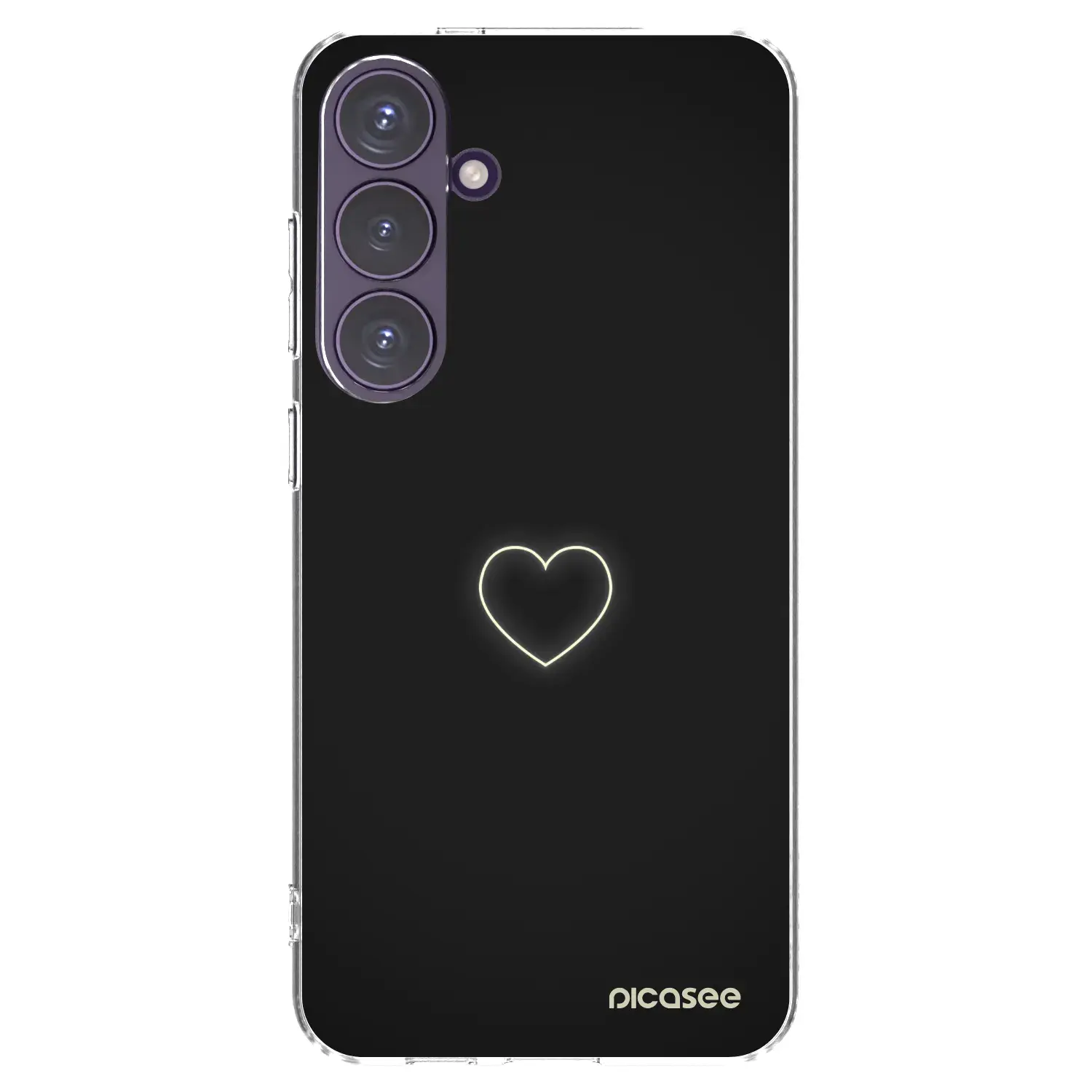 Silikonový průhledný obal pro Samsung Galaxy S24+ S926B 5G - Heart