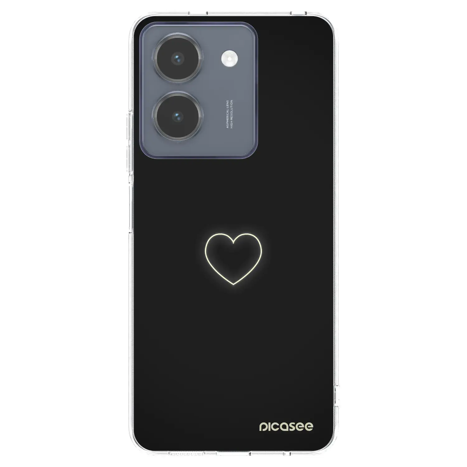 Silikonový průhledný obal pro Vivo Y36 4G - Heart