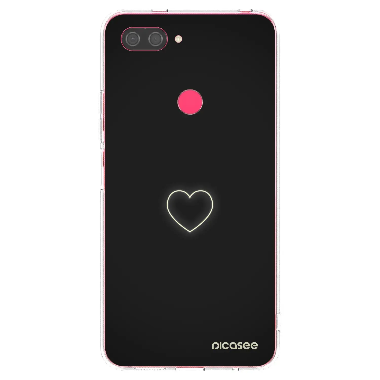 Silikonový průhledný obal pro Xiaomi Mi 8 Lite - Heart