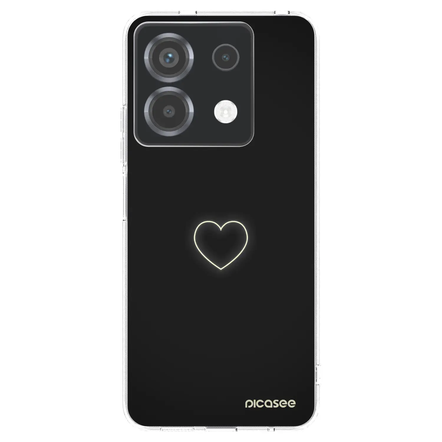 Silikonový průhledný obal pro Xiaomi Poco X6 - Heart