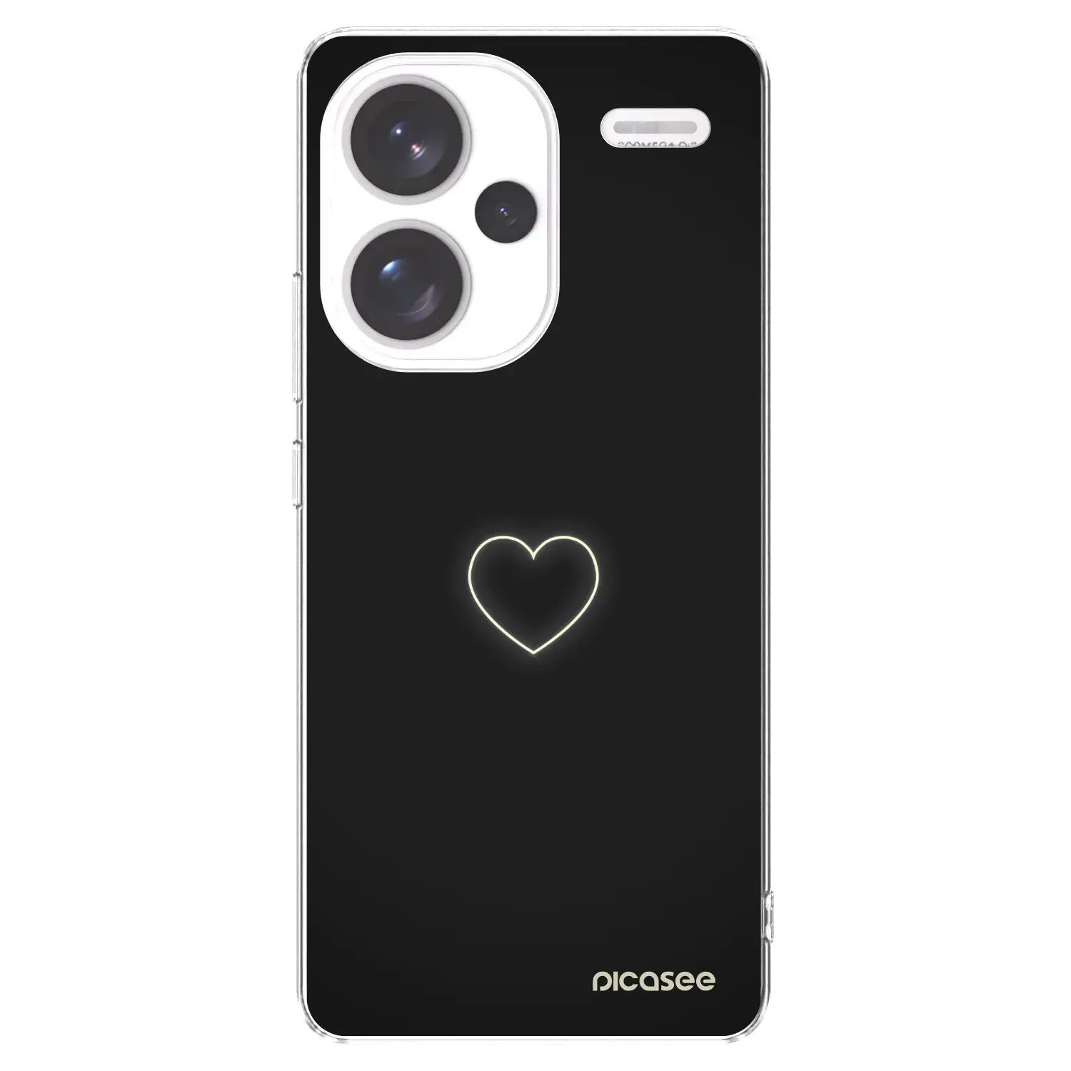 Silikonový průhledný obal pro Xiaomi Redmi Note 13 Pro+ 5G - Heart