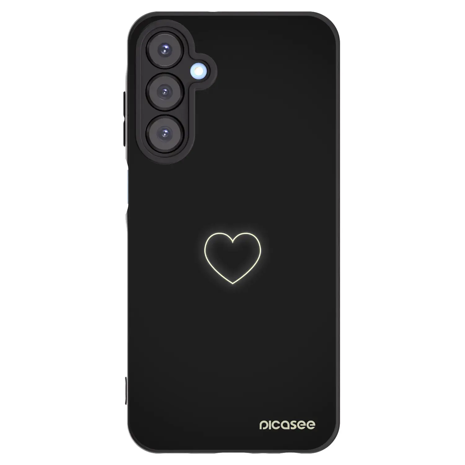 Silikonový černý obal pro Samsung Galaxy A25 A256B 5G - Heart