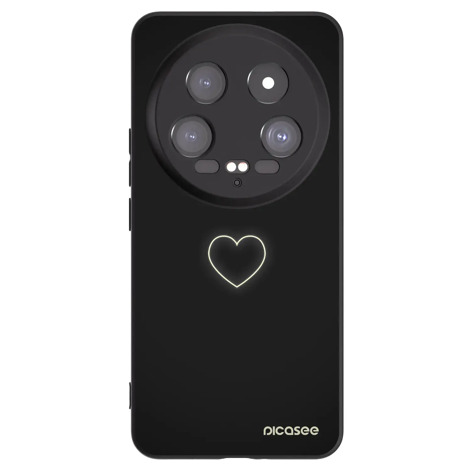 Silikonový černý obal pro Xiaomi 14 Ultra - Heart