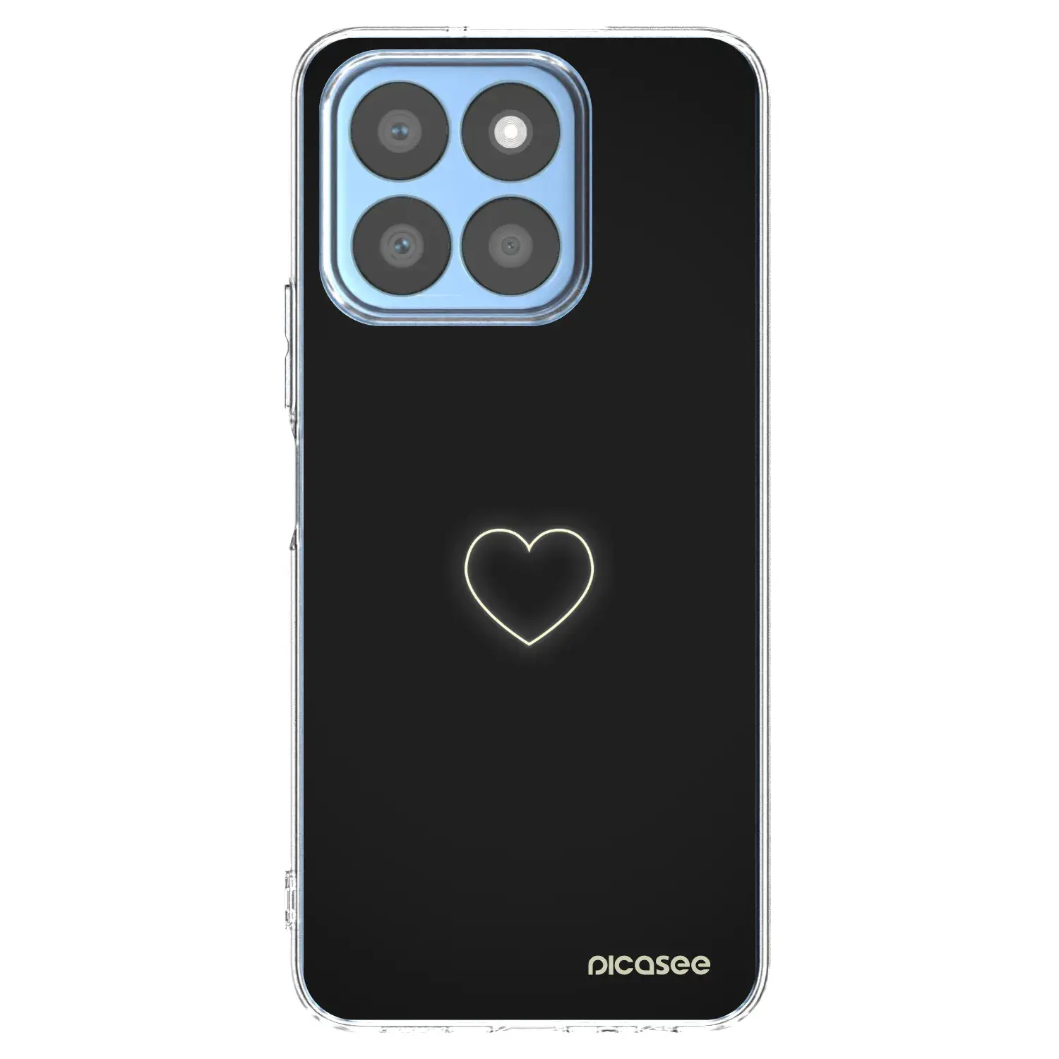 Silikonový průhledný obal pro Honor X8b - Heart