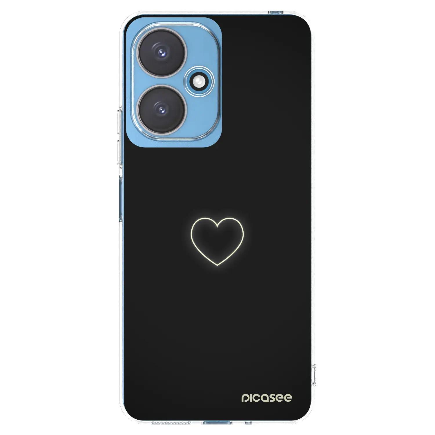 Silikonový průhledný obal pro Xiaomi Redmi 13C 5G - Heart