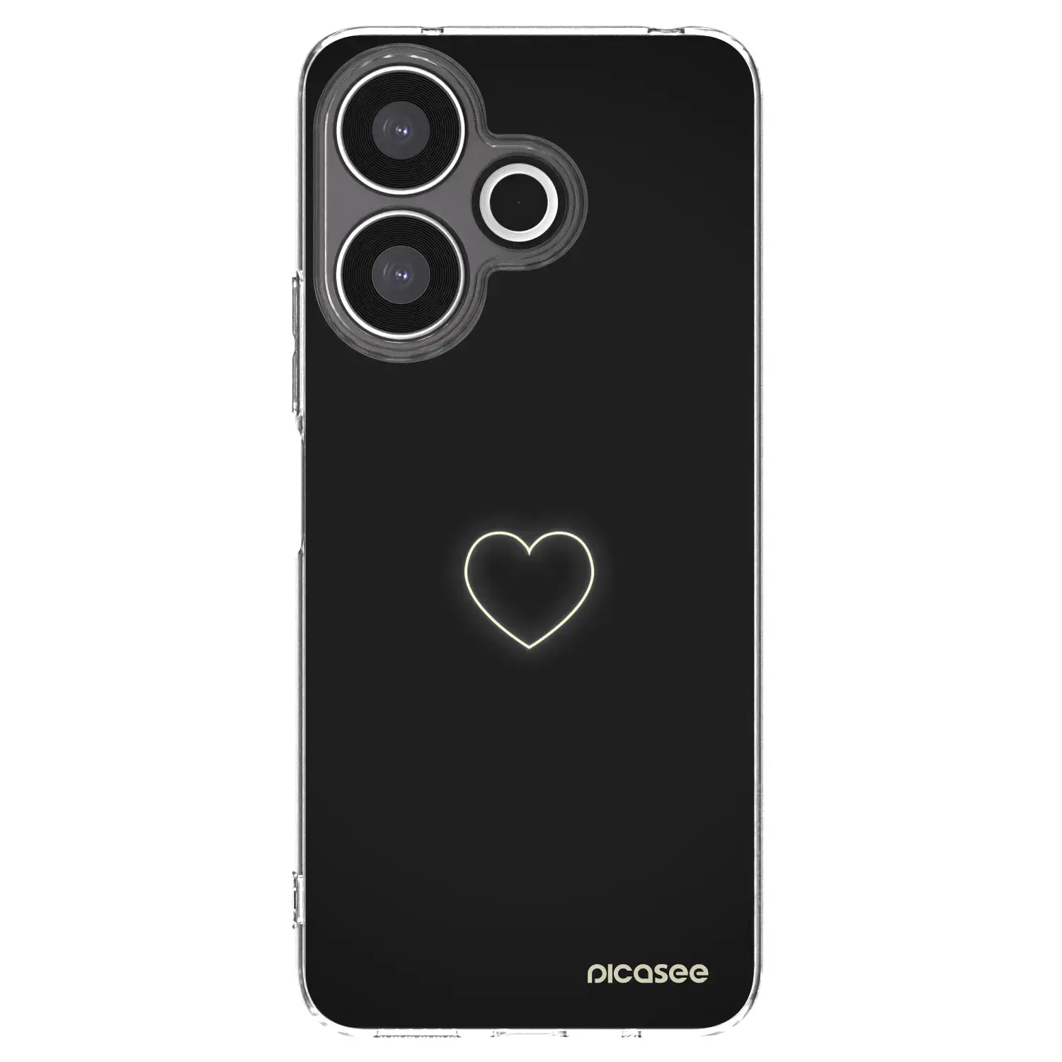 Silikonový průhledný obal pro Xiaomi Redmi 13 4G - Heart