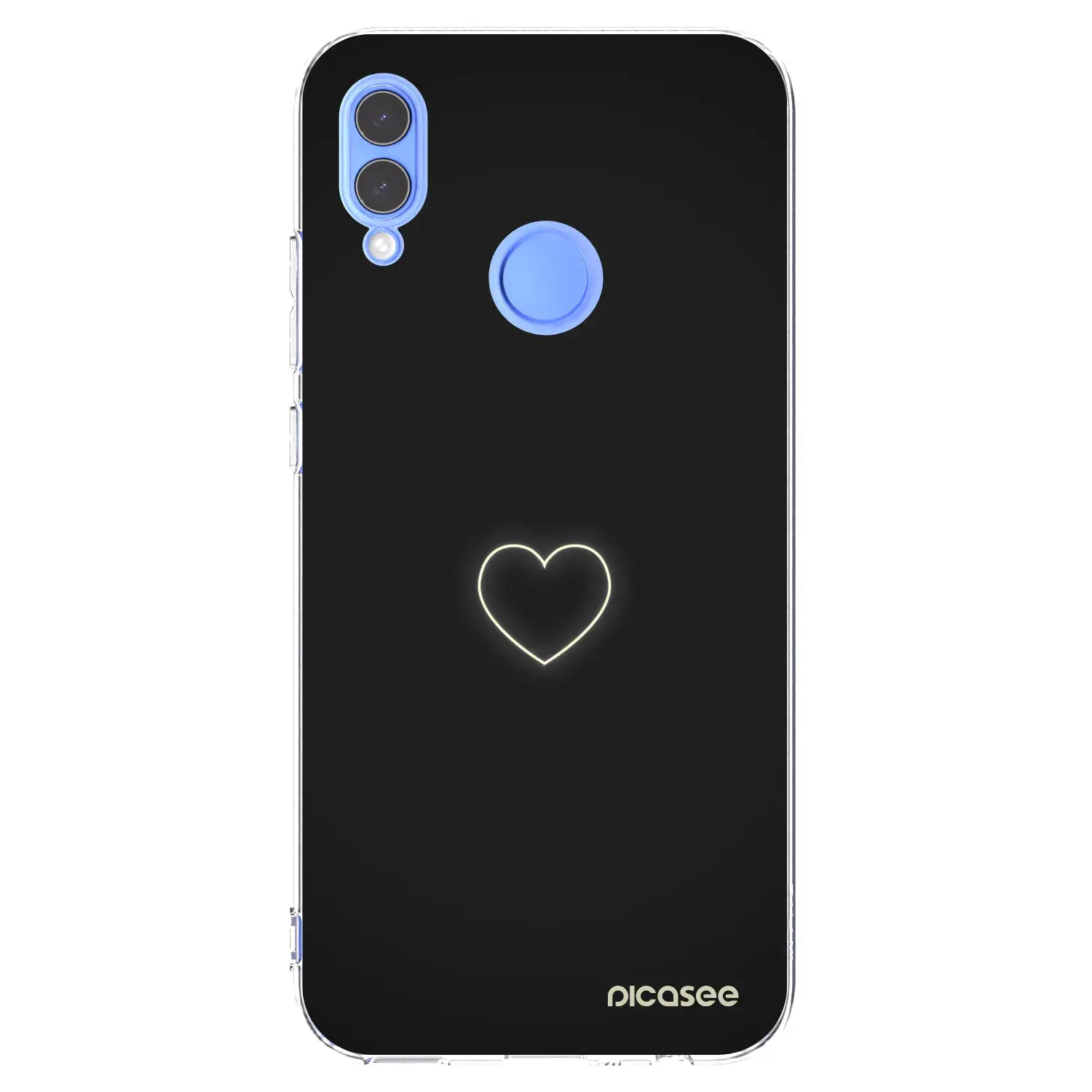 Silikonový průhledný obal pro Huawei P Smart 2019 - Heart