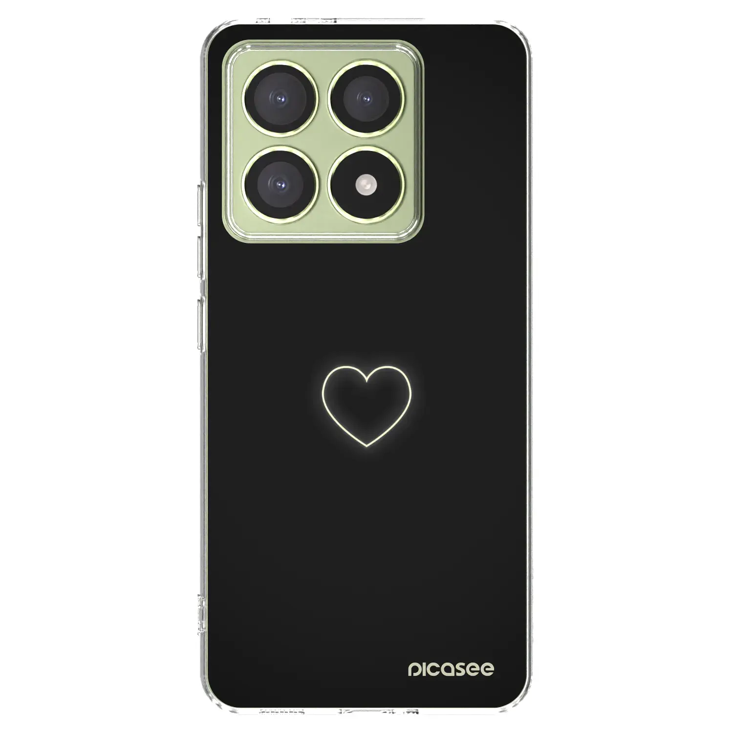 Silikonový průhledný obal pro Xiaomi 14T - Heart