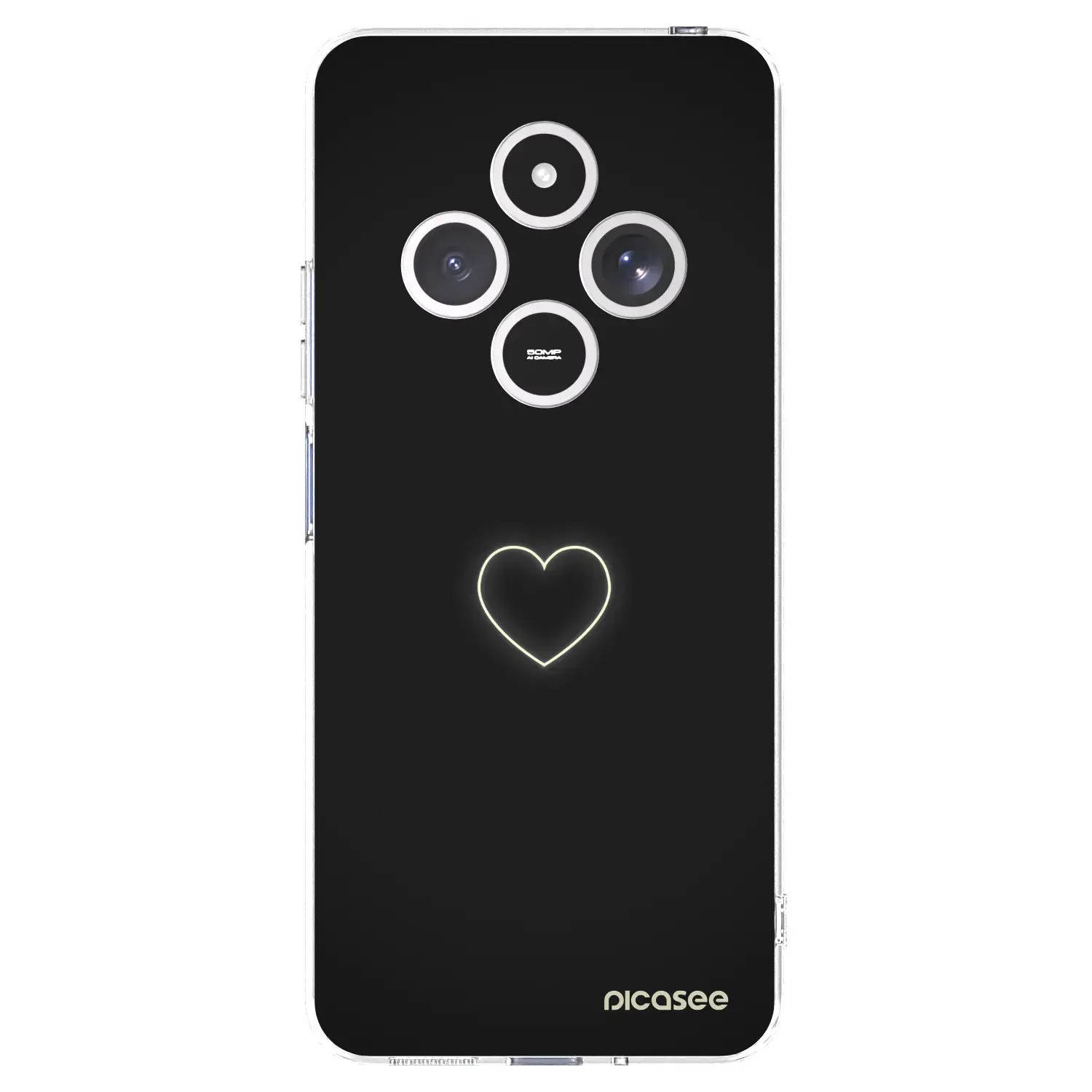 Silikonový průhledný obal pro Xiaomi Redmi 14C - Heart