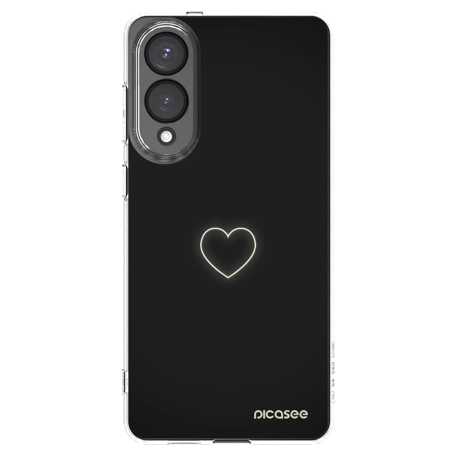 Silikonový průhledný obal pro Samsung Galaxy S25 Edge 5G - Heart