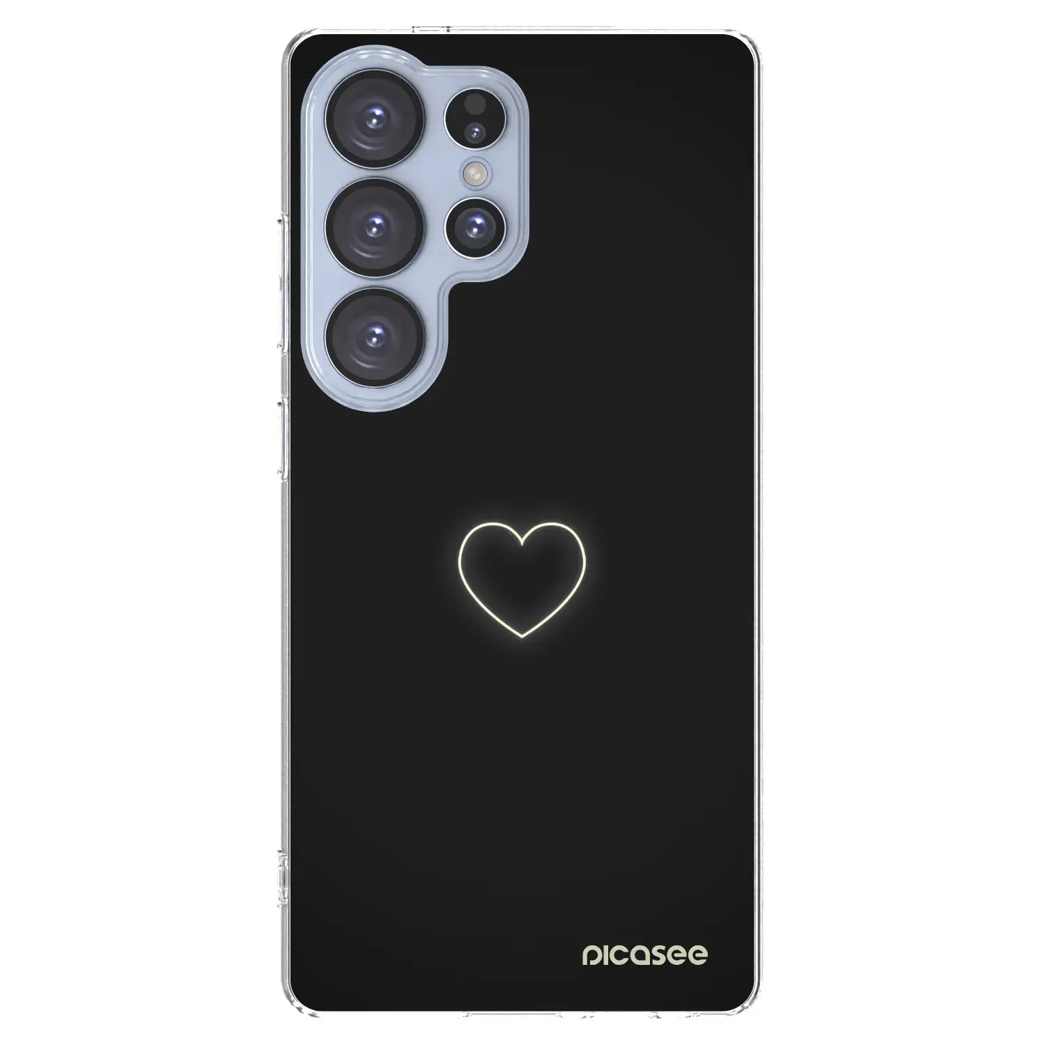 Silikonový průhledný obal pro Samsung Galaxy S25 Ultra 5G - Heart