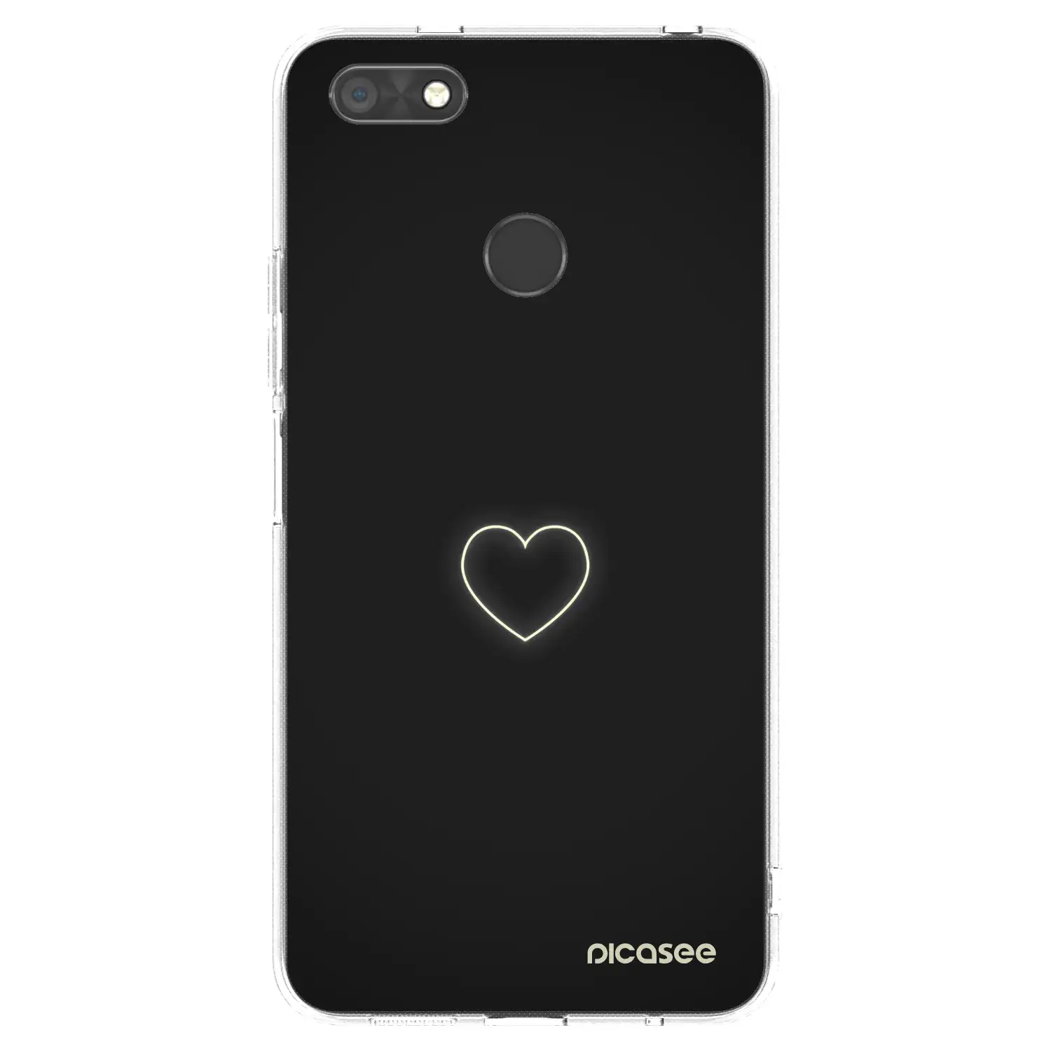 Silikonový průhledný obal pro Huawei P9 Lite Mini - Heart