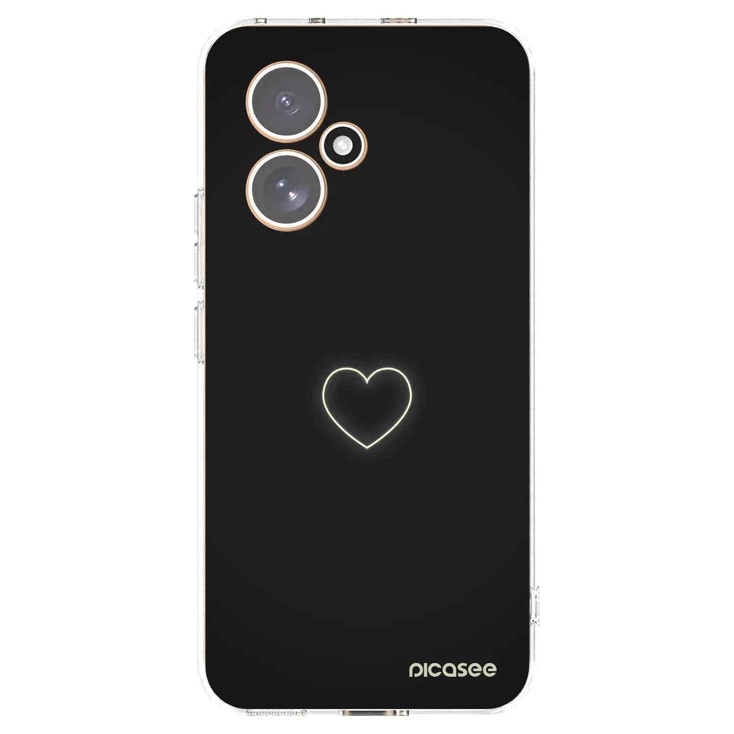 Silikonový průhledný obal pro Honor 400 5G - Heart
