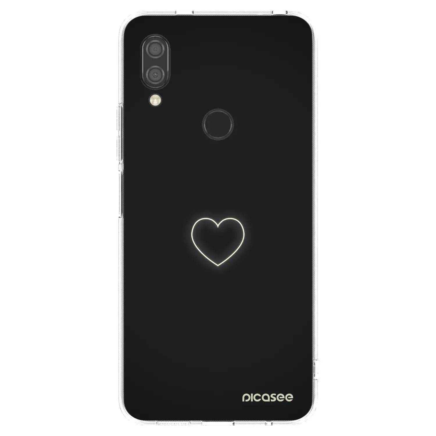 Silikonový průhledný obal pro Xiaomi Redmi 7 - Heart