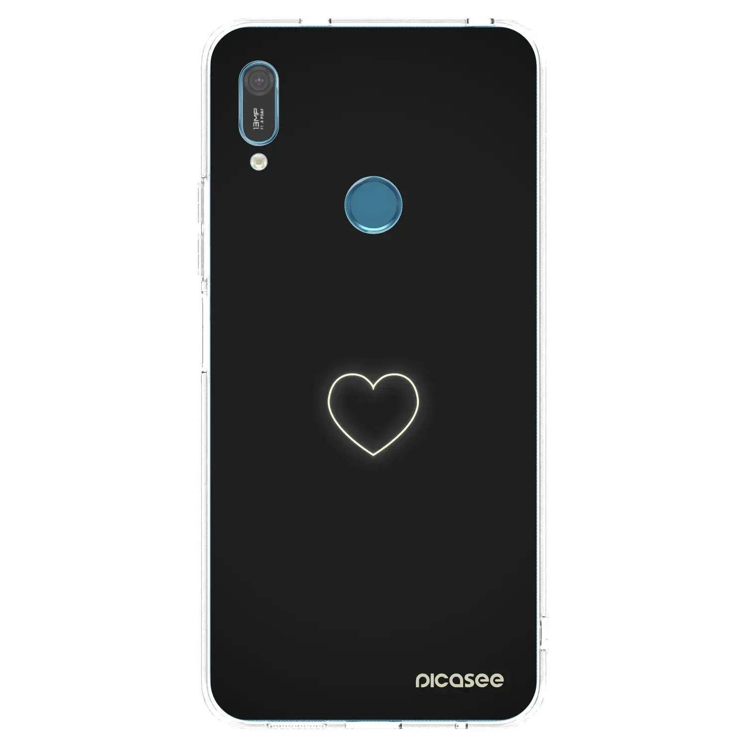 Silikonový průhledný obal pro Huawei Y6 2019 - Heart