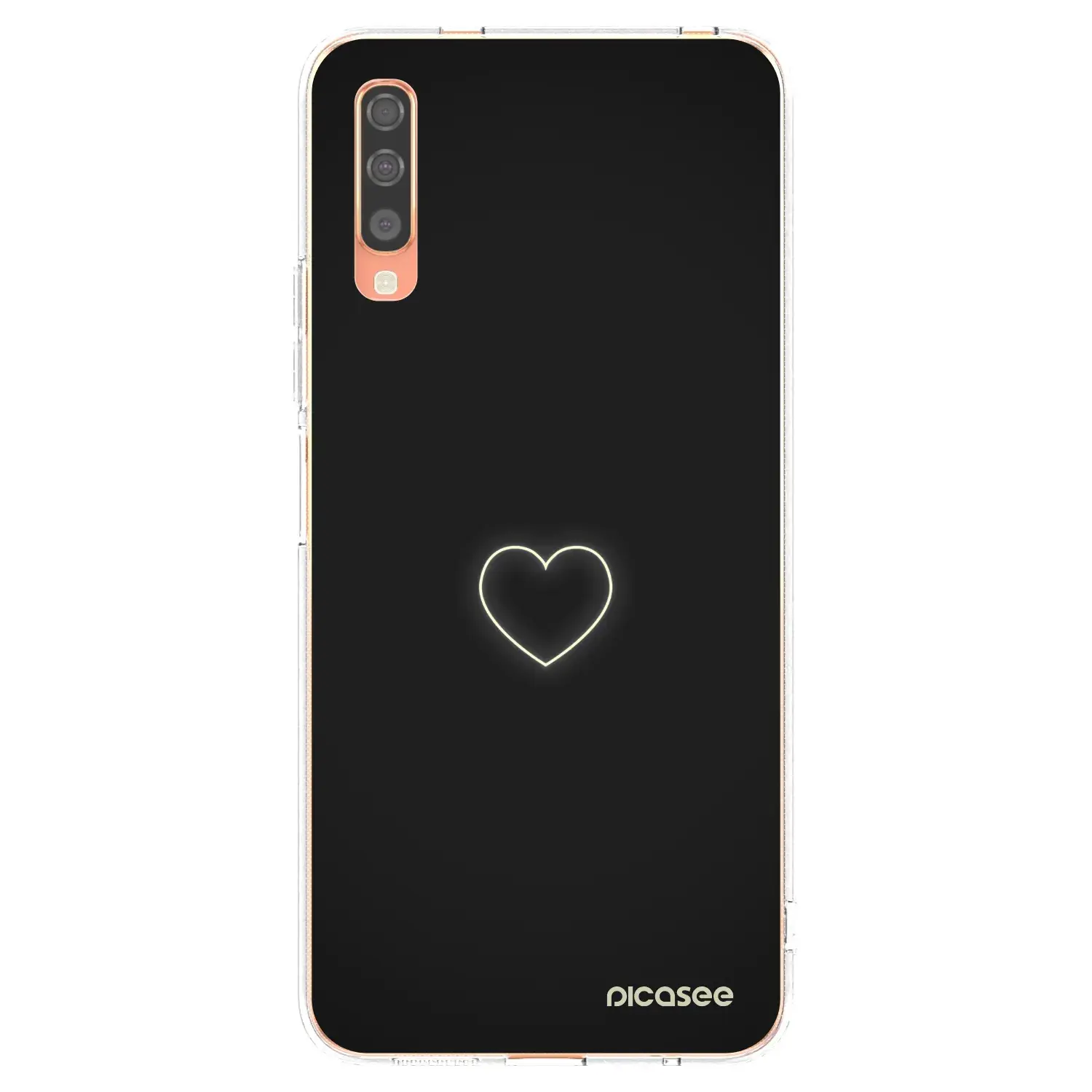 Silikonový průhledný obal pro Samsung Galaxy A70 A705F - Heart