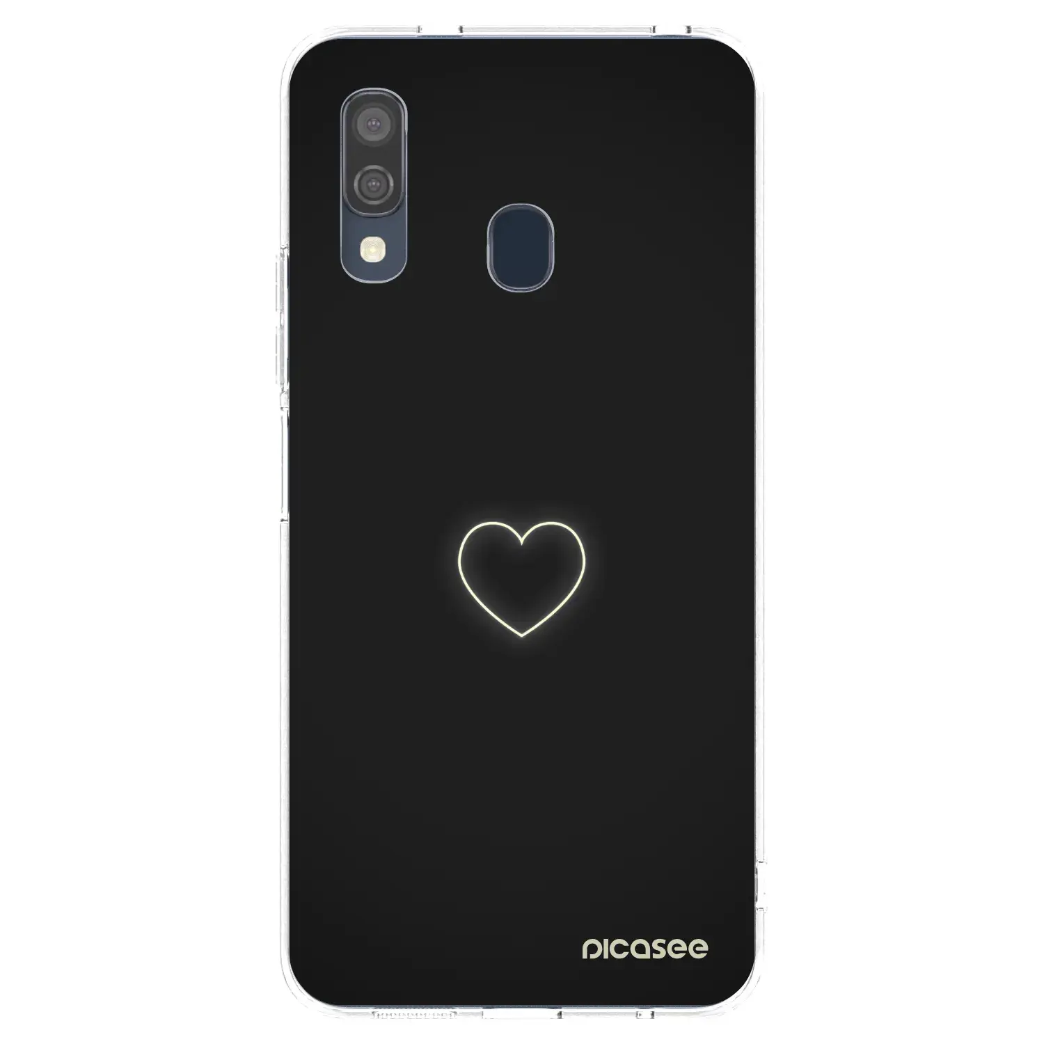 Silikonový průhledný obal pro Samsung Galaxy A40 A405F - Heart