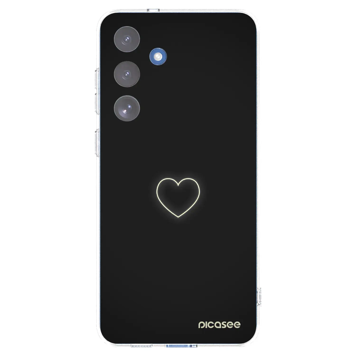 Silikonový průhledný obal pro Samsung Galaxy S25 FE 5G - Heart