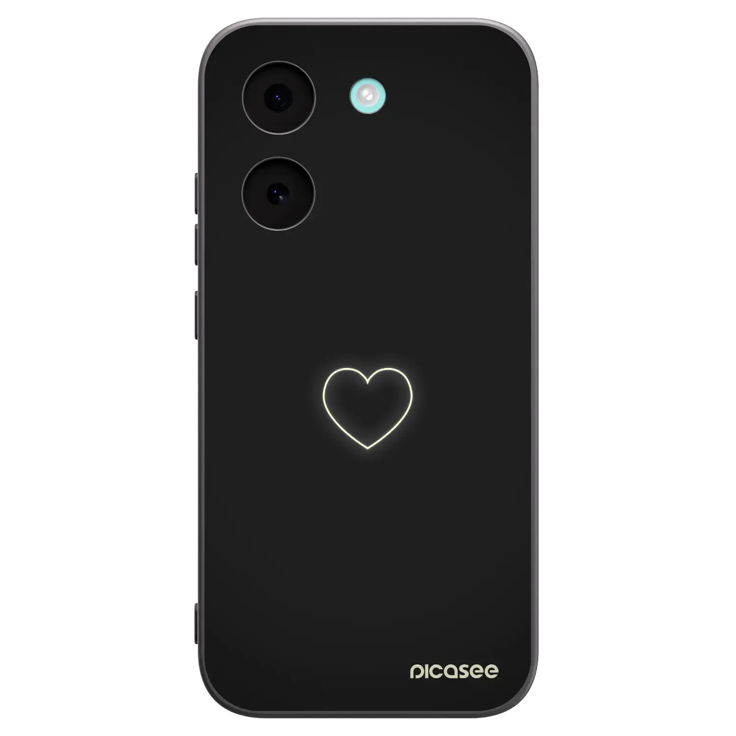 Silikonový černý obal pro Xiaomi Poco X8 Pro - Heart