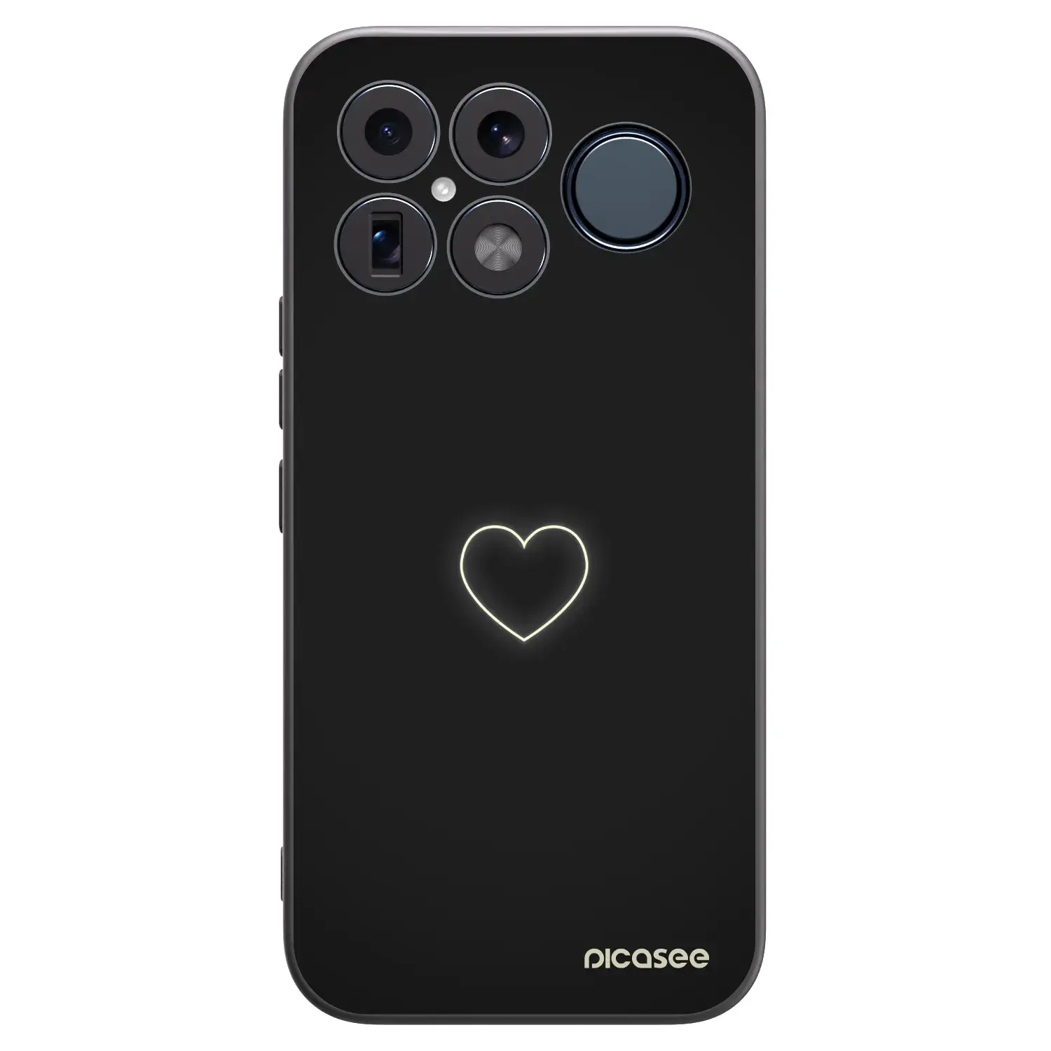 Silikonový černý obal pro Xiaomi Poco F8 Ultra - Heart