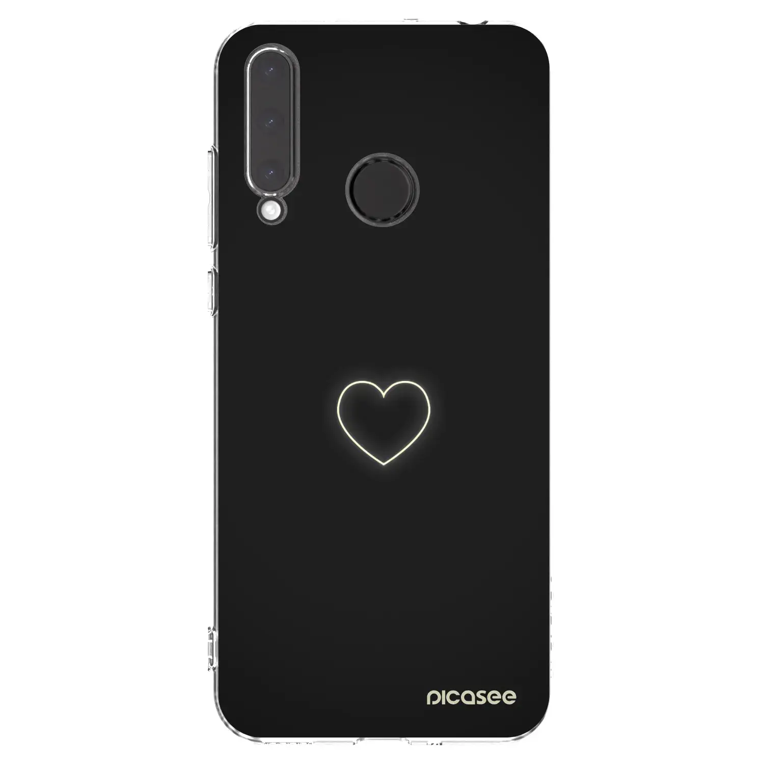 Silikonový průhledný obal pro Honor 20 Lite - Heart
