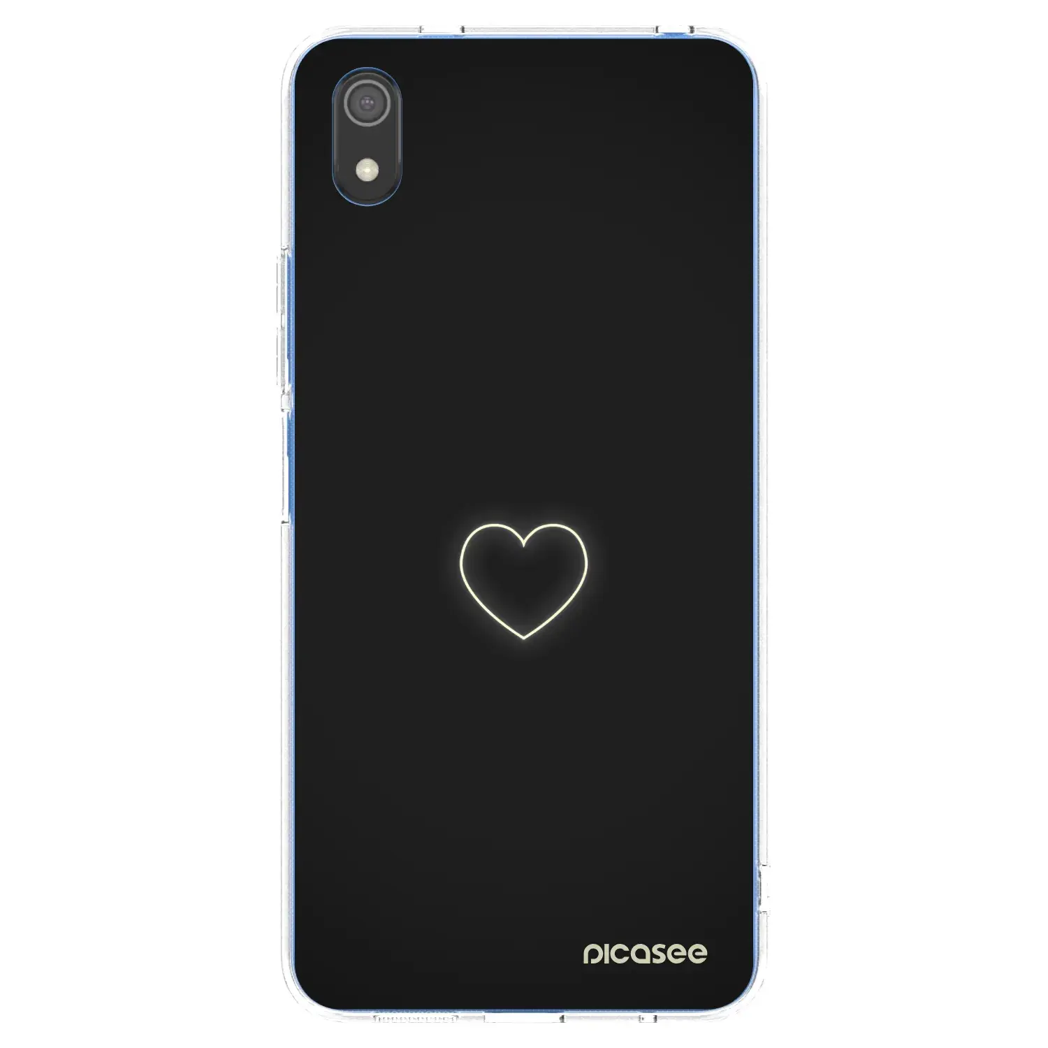 Silikonový průhledný obal pro Xiaomi Redmi 7A - Heart