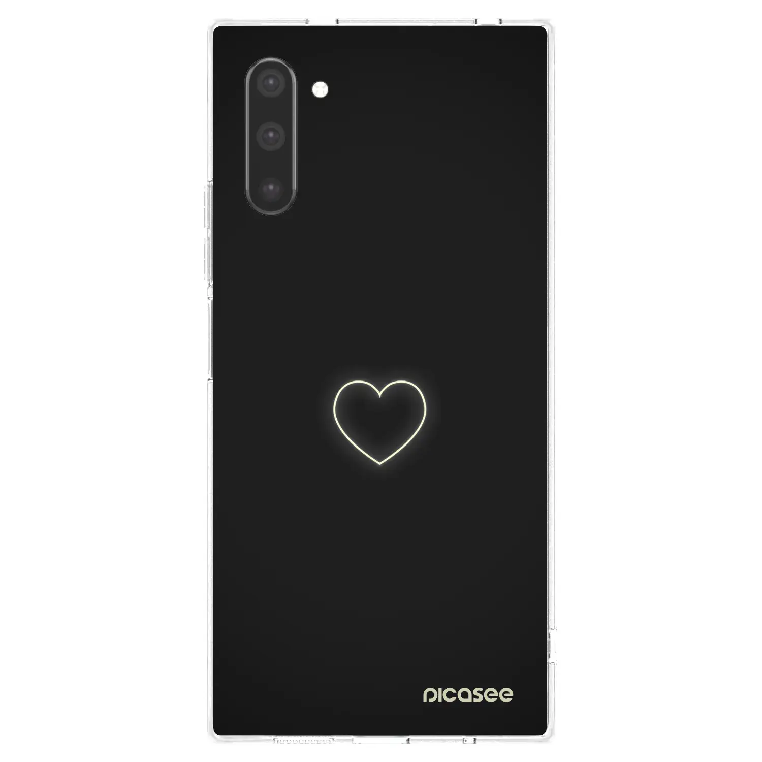 Silikonový průhledný obal pro Samsung Galaxy Note 10 N970F - Heart