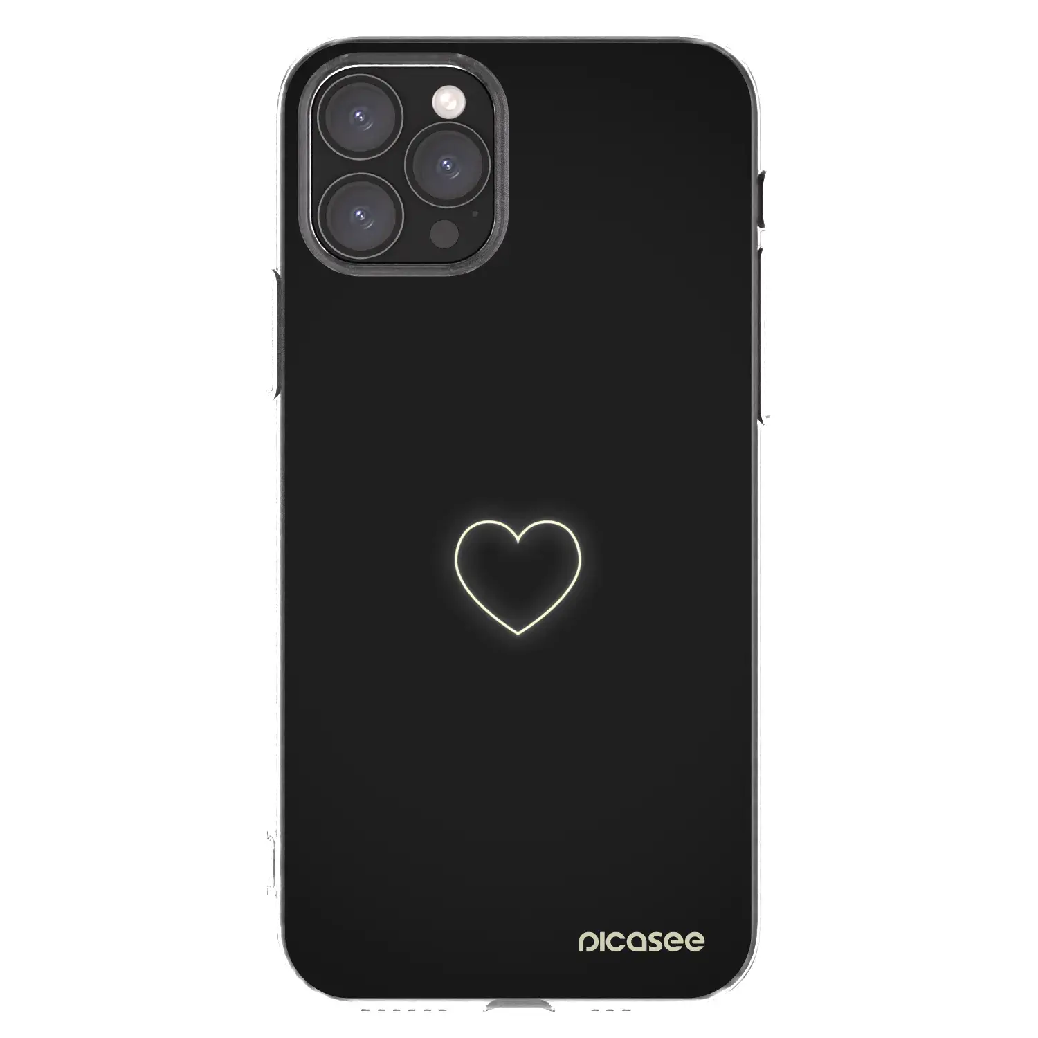 Silikonový průhledný obal pro Apple iPhone 11 Pro - Heart