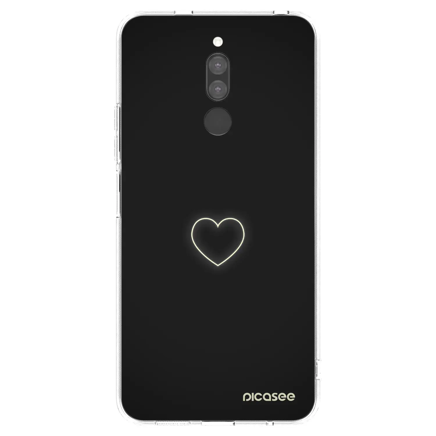 Silikonový průhledný obal pro Xiaomi Redmi 8 - Heart