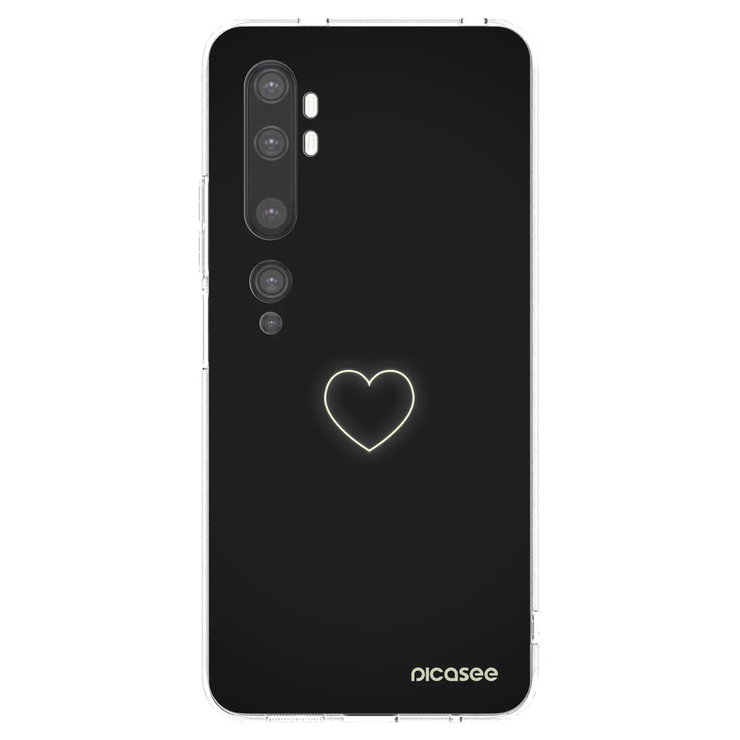 Silikonový průhledný obal pro Xiaomi Mi Note 10 (Pro) - Heart