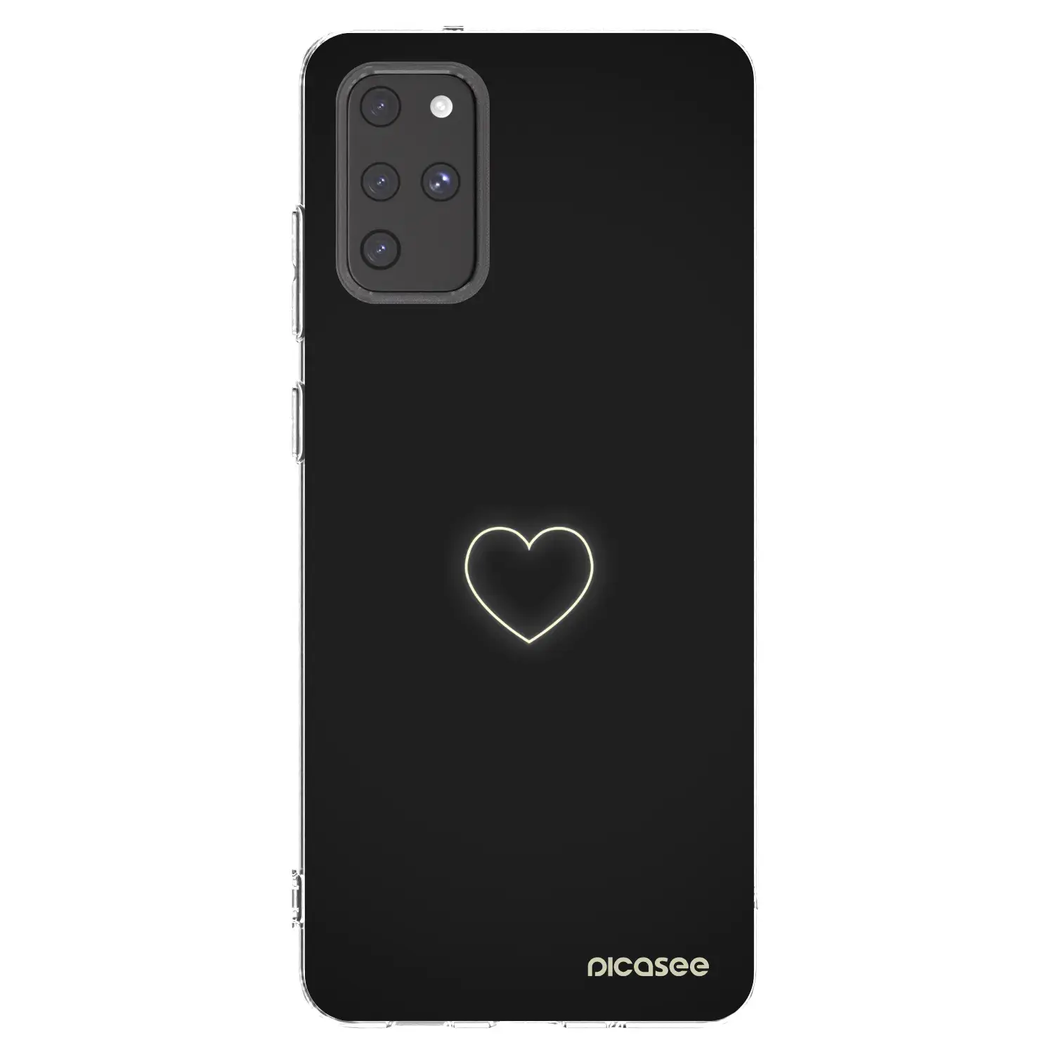 Silikonový průhledný obal pro Samsung Galaxy S20+ G985F - Heart