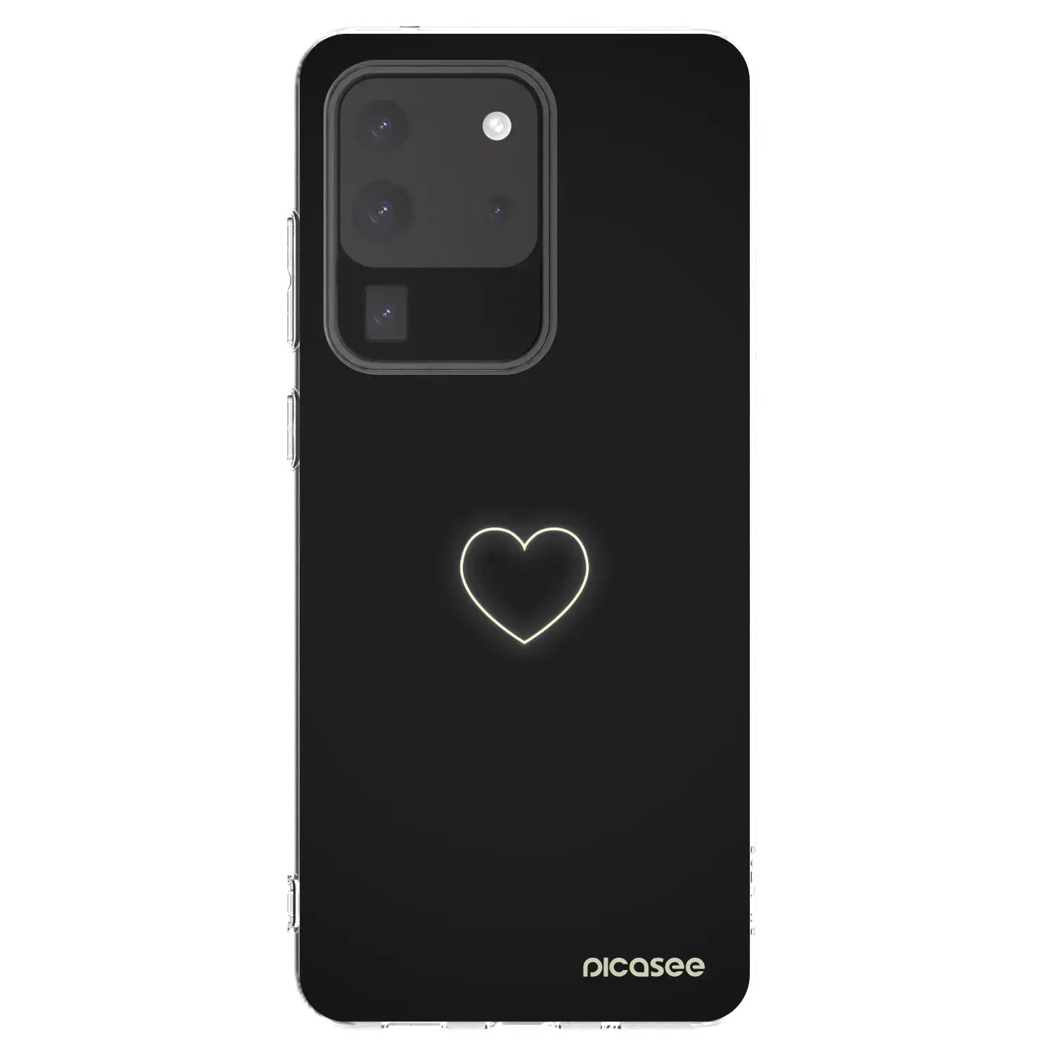 Silikonový průhledný obal pro Samsung Galaxy S20 Ultra 5G G988F - Heart