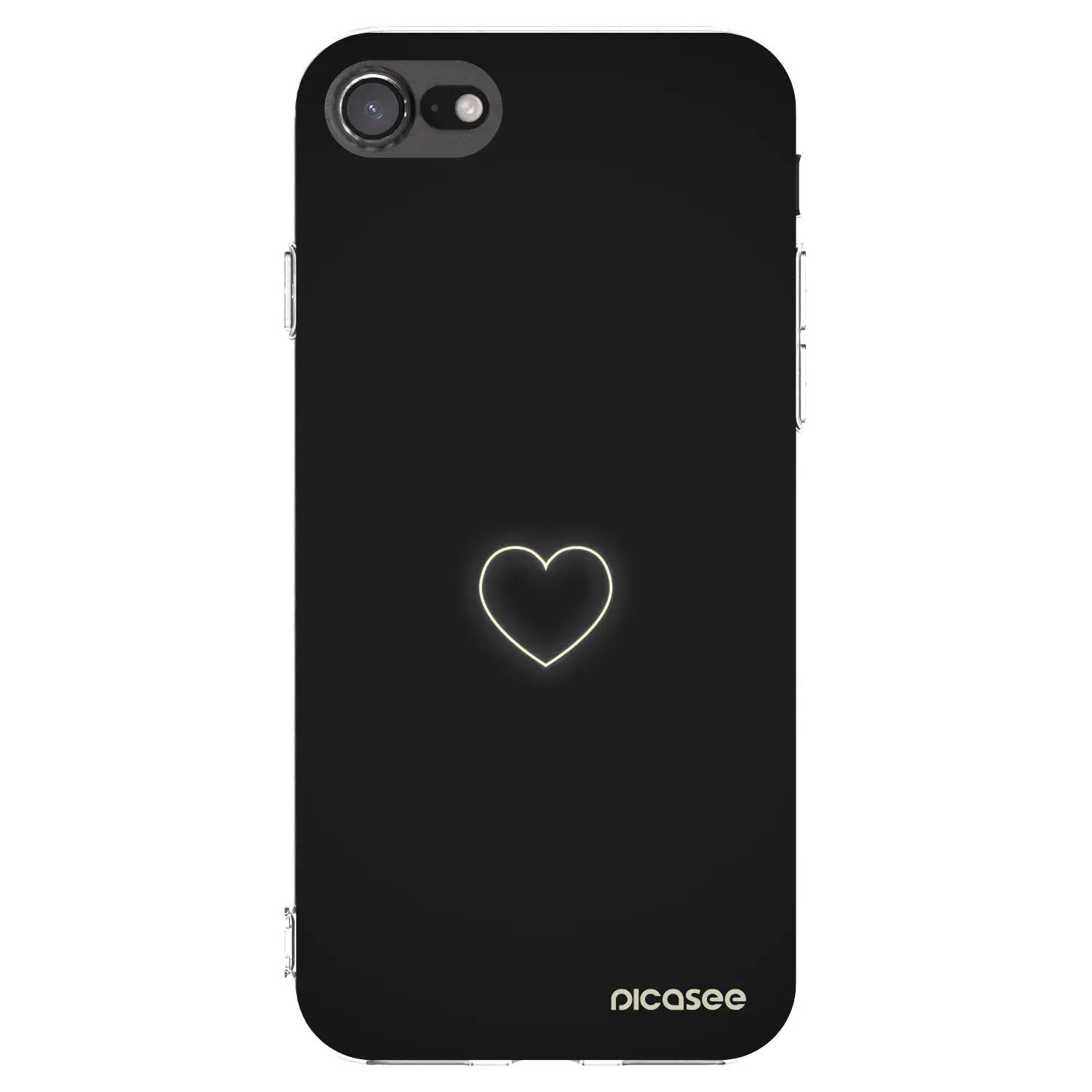 Silikonový průhledný obal pro Apple iPhone SE 2020 - Heart