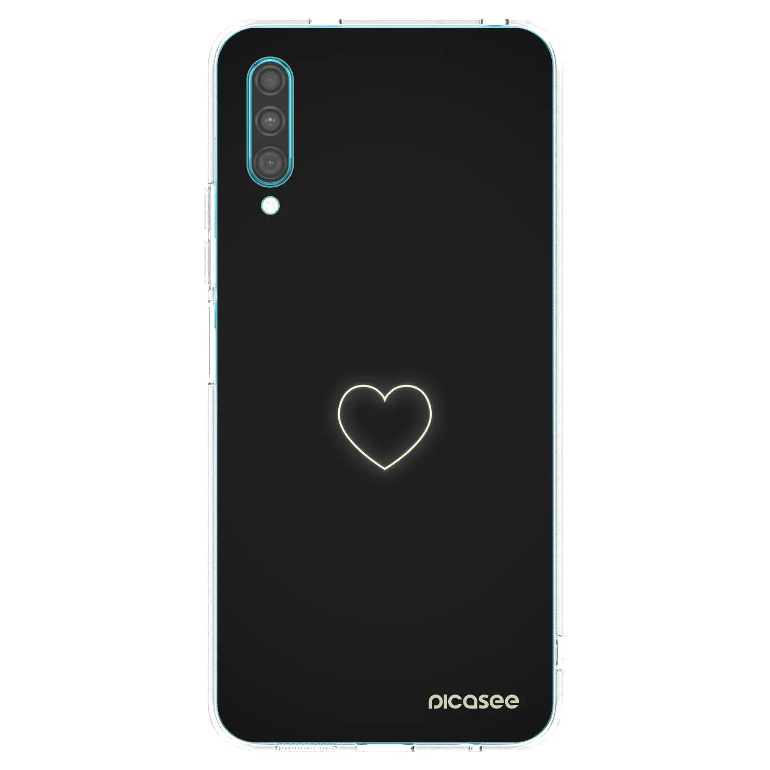 Silikonový průhledný obal pro Samsung Galaxy A30s A307F - Heart