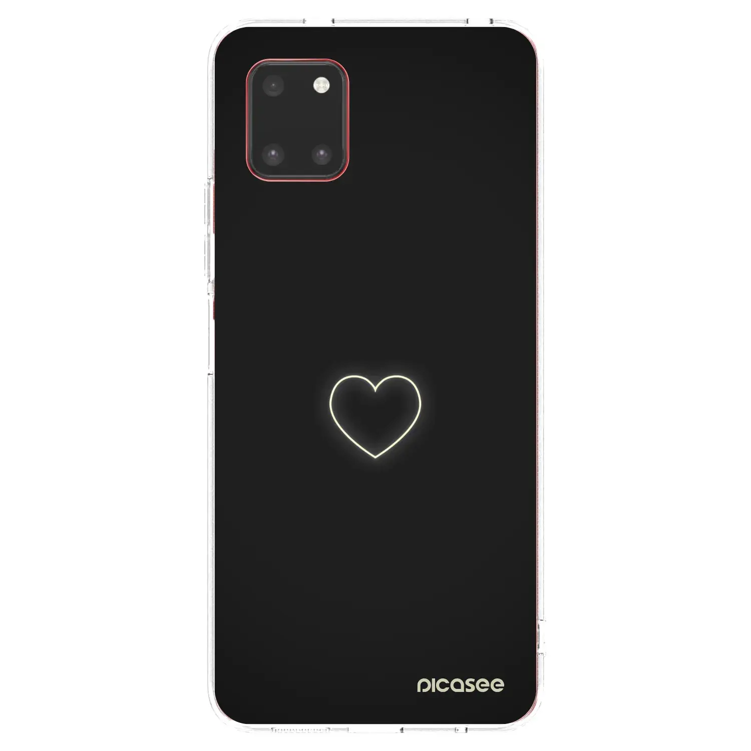 Silikonový průhledný obal pro Samsung Galaxy Note 10 Lite N770F - Heart