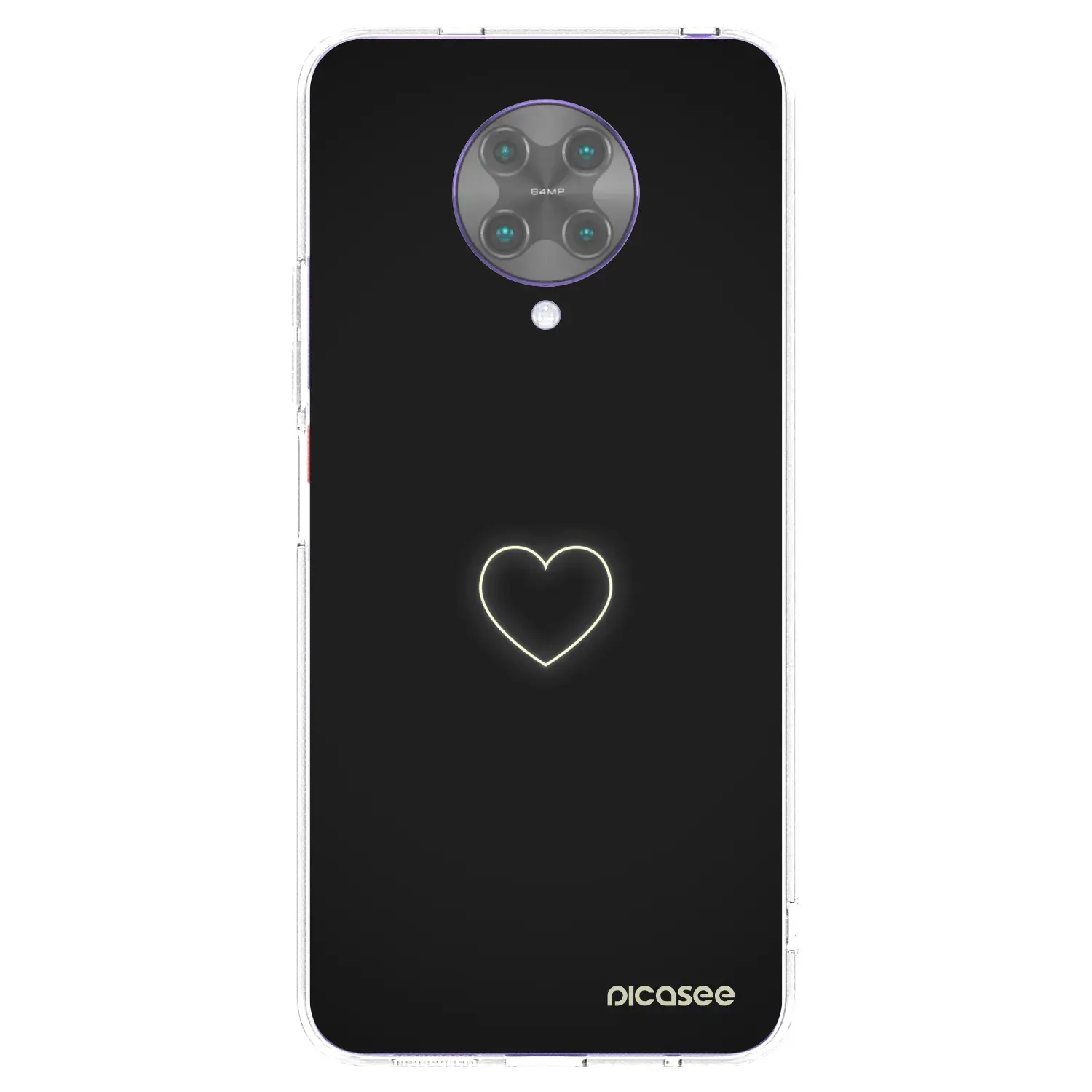 Silikonový průhledný obal pro Xiaomi Poco F2 Pro - Heart