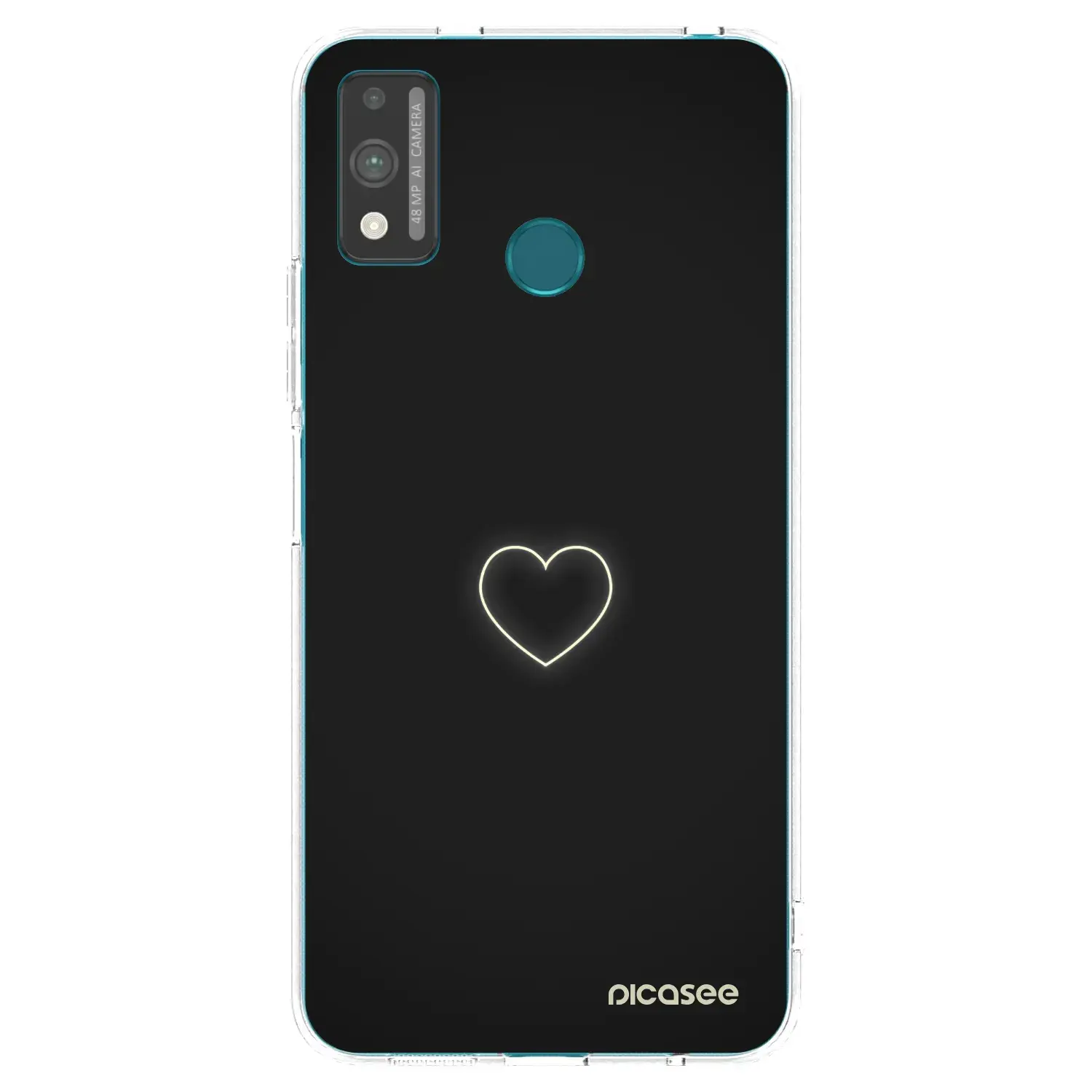 Silikonový průhledný obal pro Honor 9X Lite - Heart