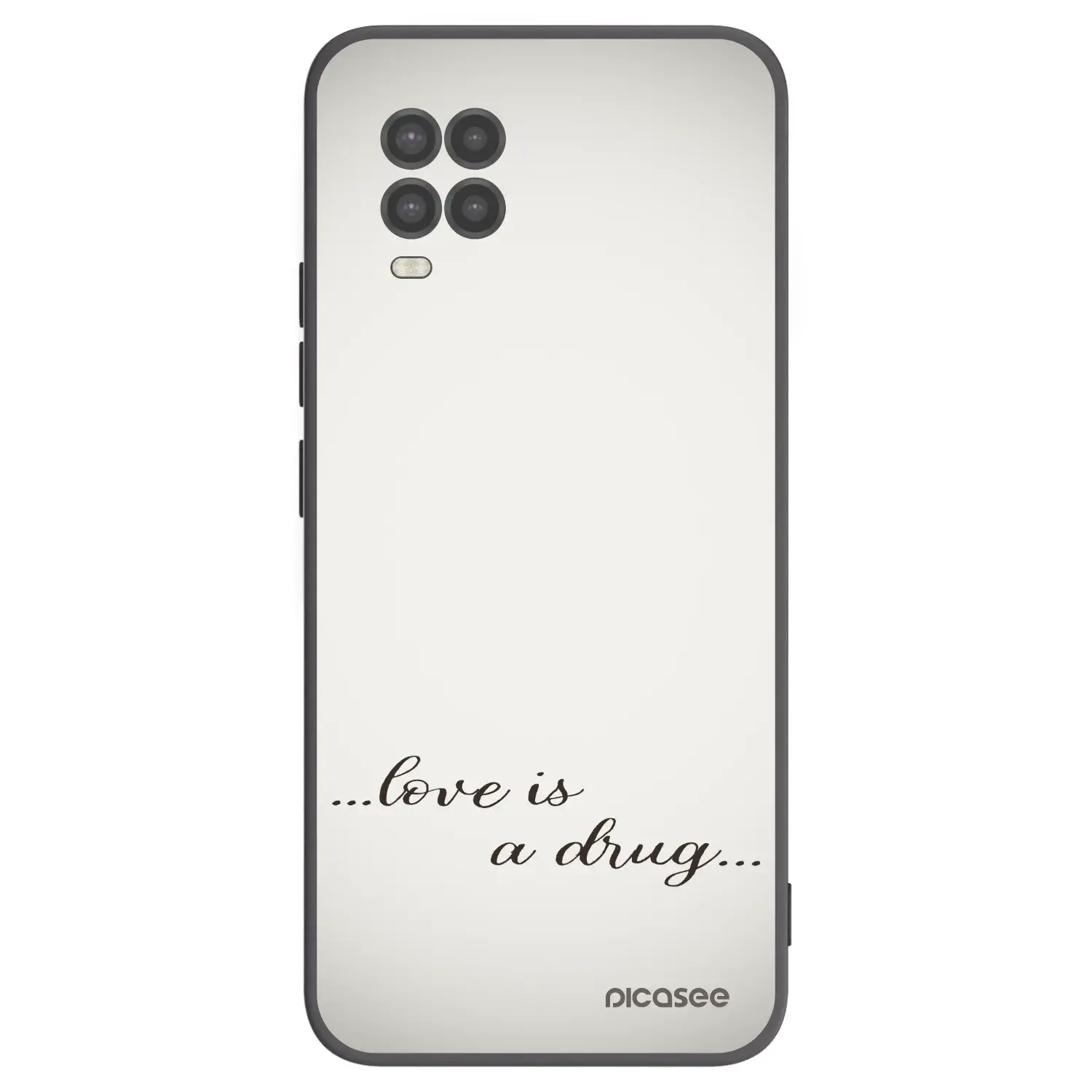 Silikonový černý obal pro Xiaomi Mi 10 Lite - Love is a drug