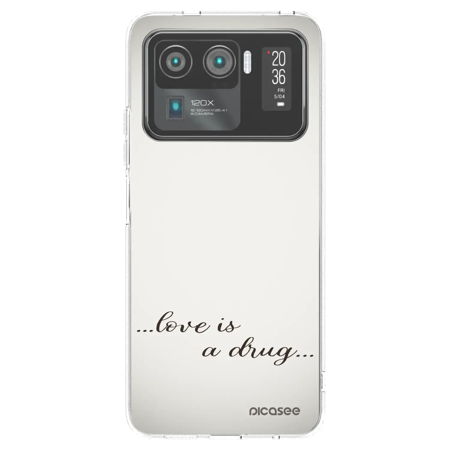 Silikonový průhledný obal pro Xiaomi Mi 11 Ultra - Love is a drug