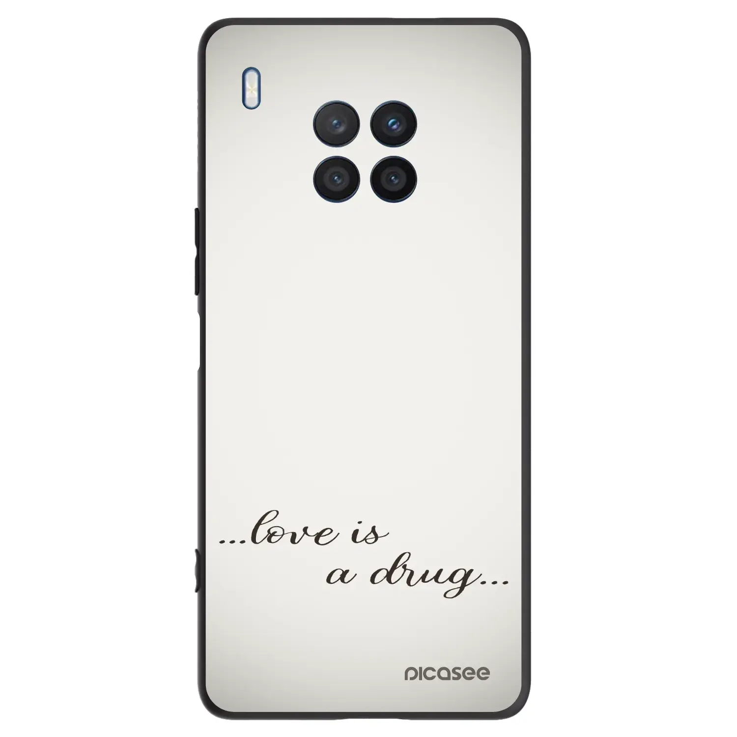 Silikonový černý obal pro Honor 50 Lite - Love is a drug