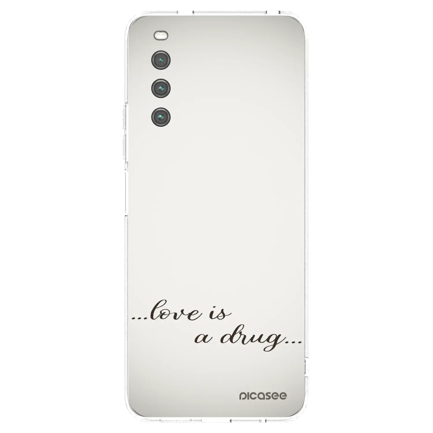 Silikonový průhledný obal pro Sony Xperia 10 IV 5G - Love is a drug