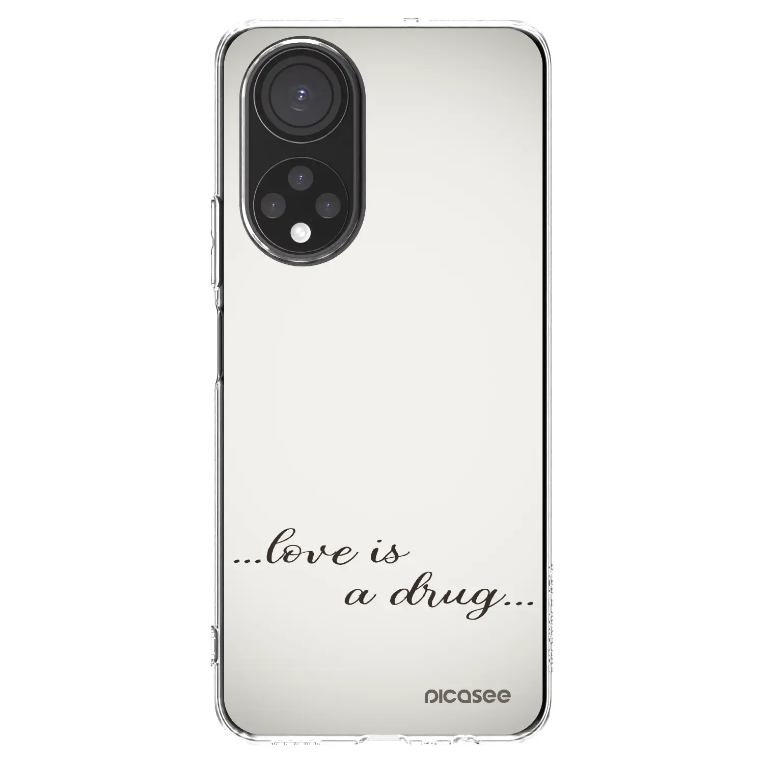 Silikonový průhledný obal pro Honor X7 - Love is a drug