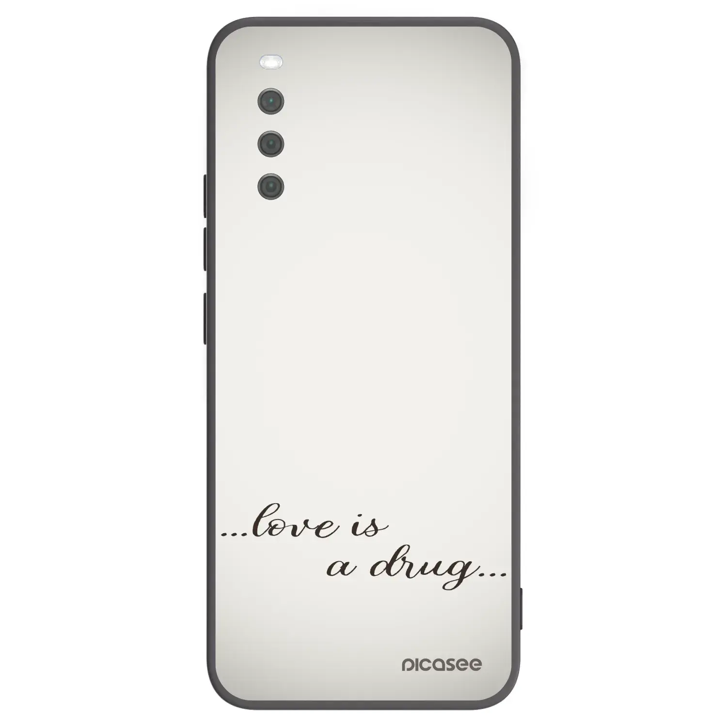 Silikonový černý obal pro Sony Xperia 10 III - Love is a drug