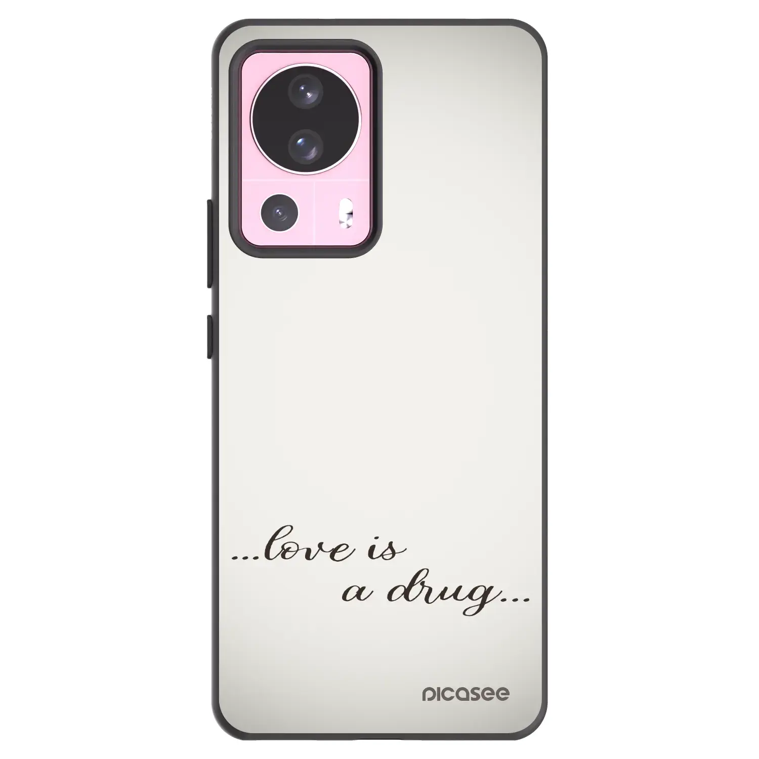Silikonový černý obal pro Xiaomi 13 Lite - Love is a drug