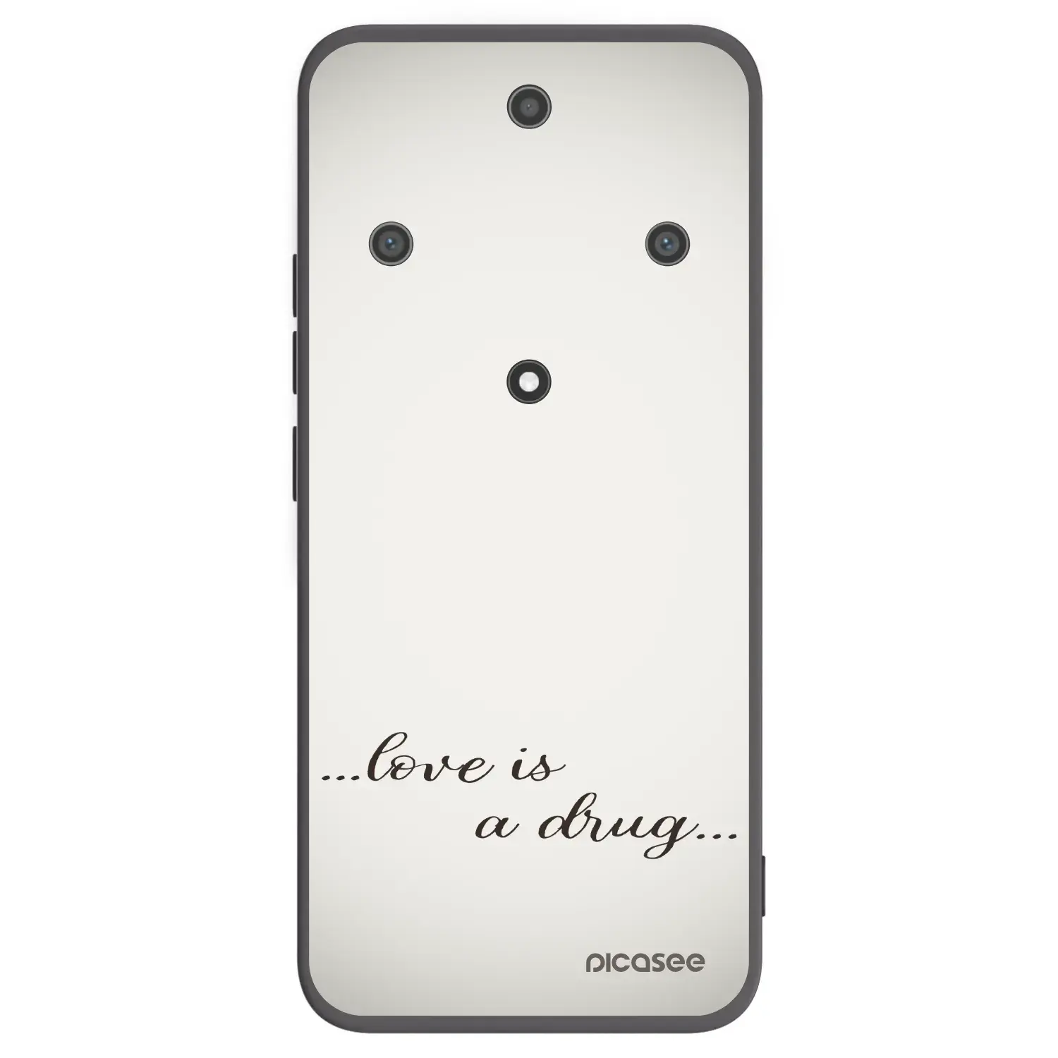 Silikonový černý obal pro Honor Magic5 Lite 5G - Love is a drug