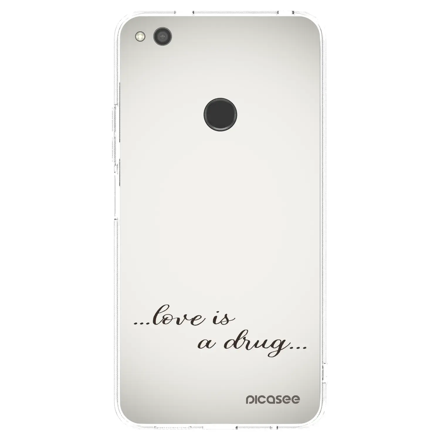 Silikonový průhledný obal pro Huawei P9 Lite 2017 - Love is a drug