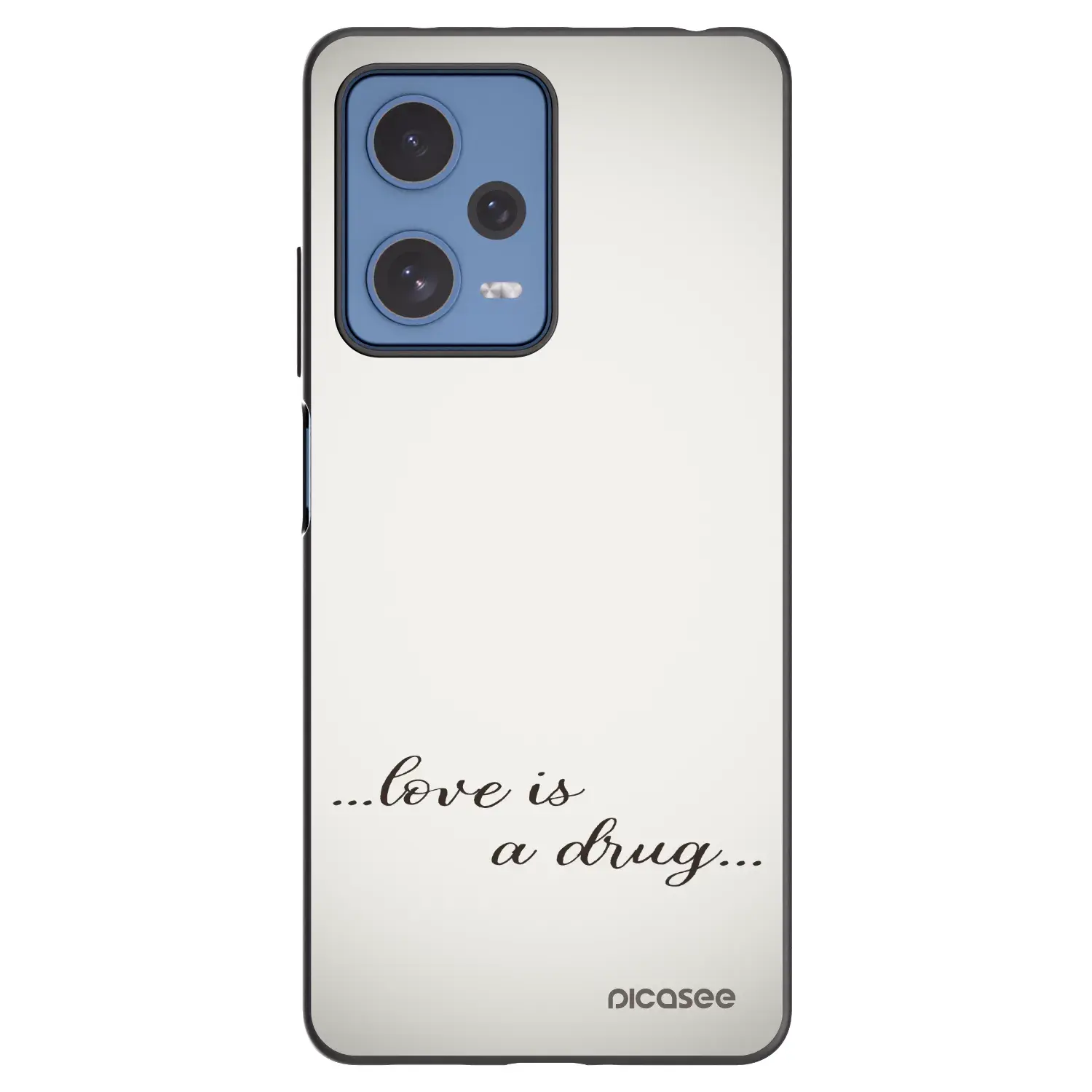 Silikonový černý obal pro Xiaomi Redmi Note 12 Pro 5G - Love is a drug