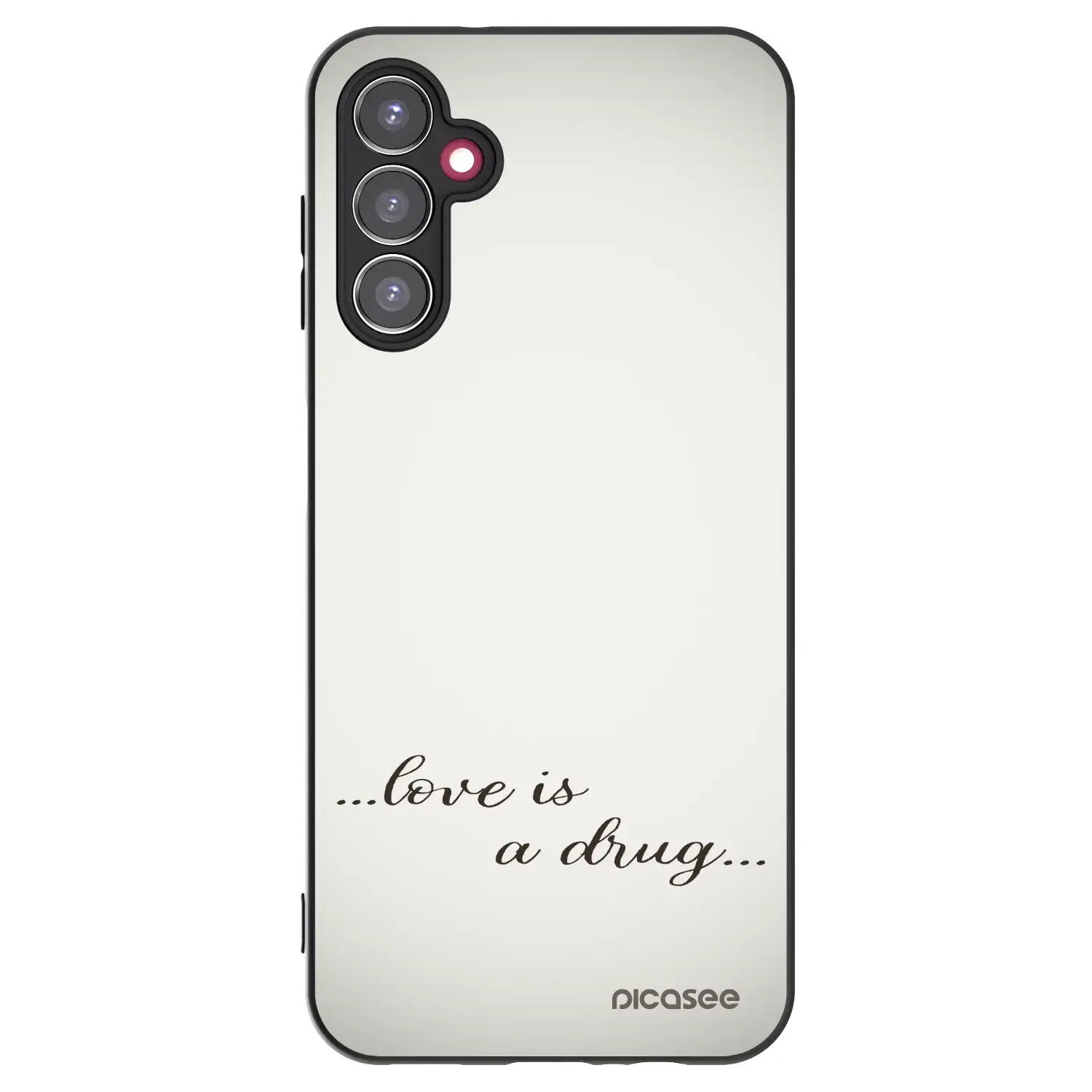 Silikonový černý obal pro Samsung Galaxy A14 5G A146P - Love is a drug