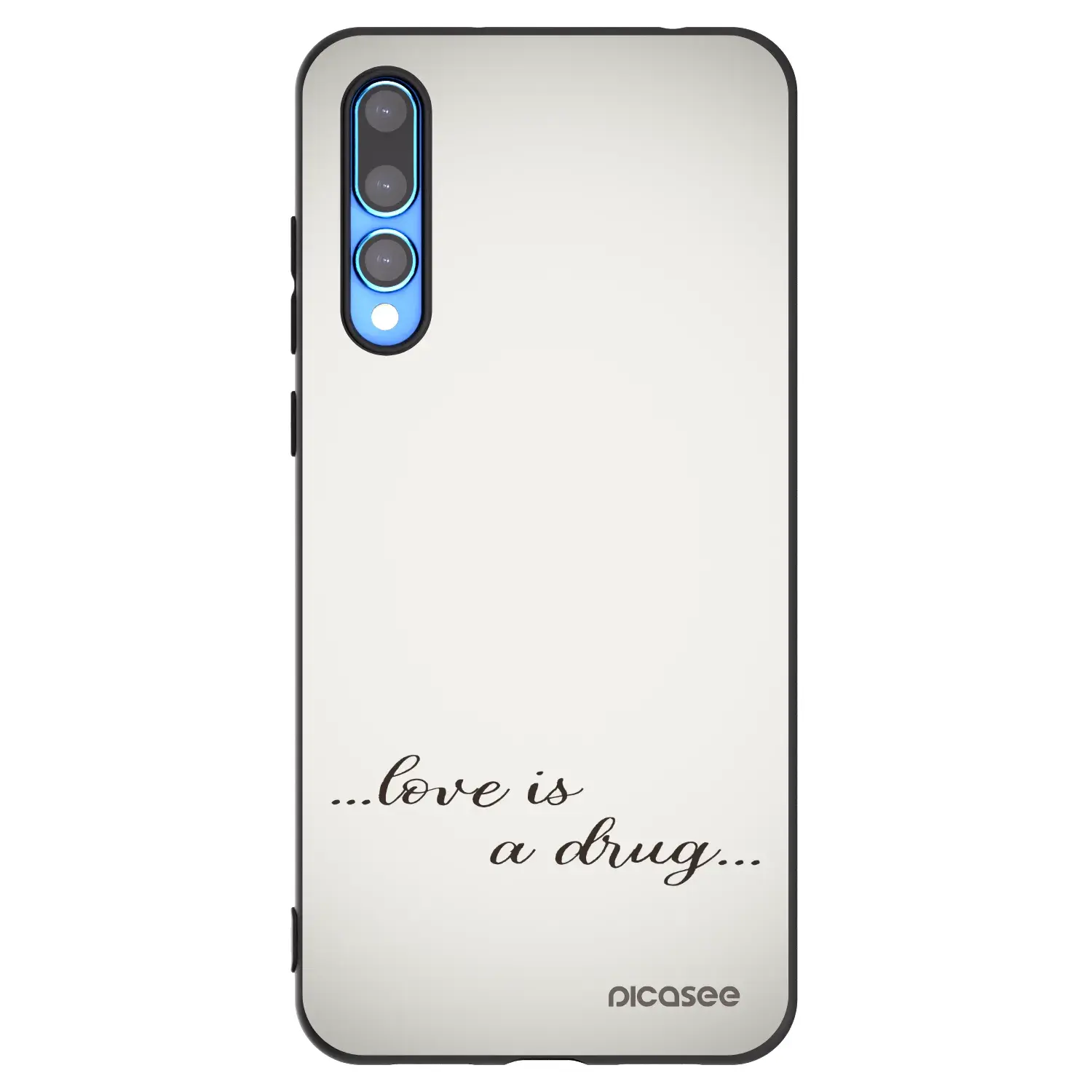 Silikonový černý obal pro Huawei P20 Pro - Love is a drug